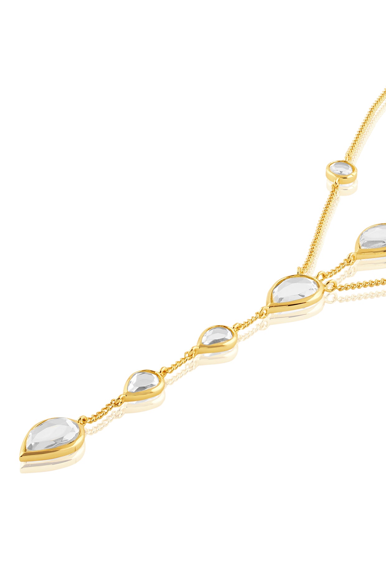 Limelight Pearl Pendant Long Necklace 18Kt Gold Plated