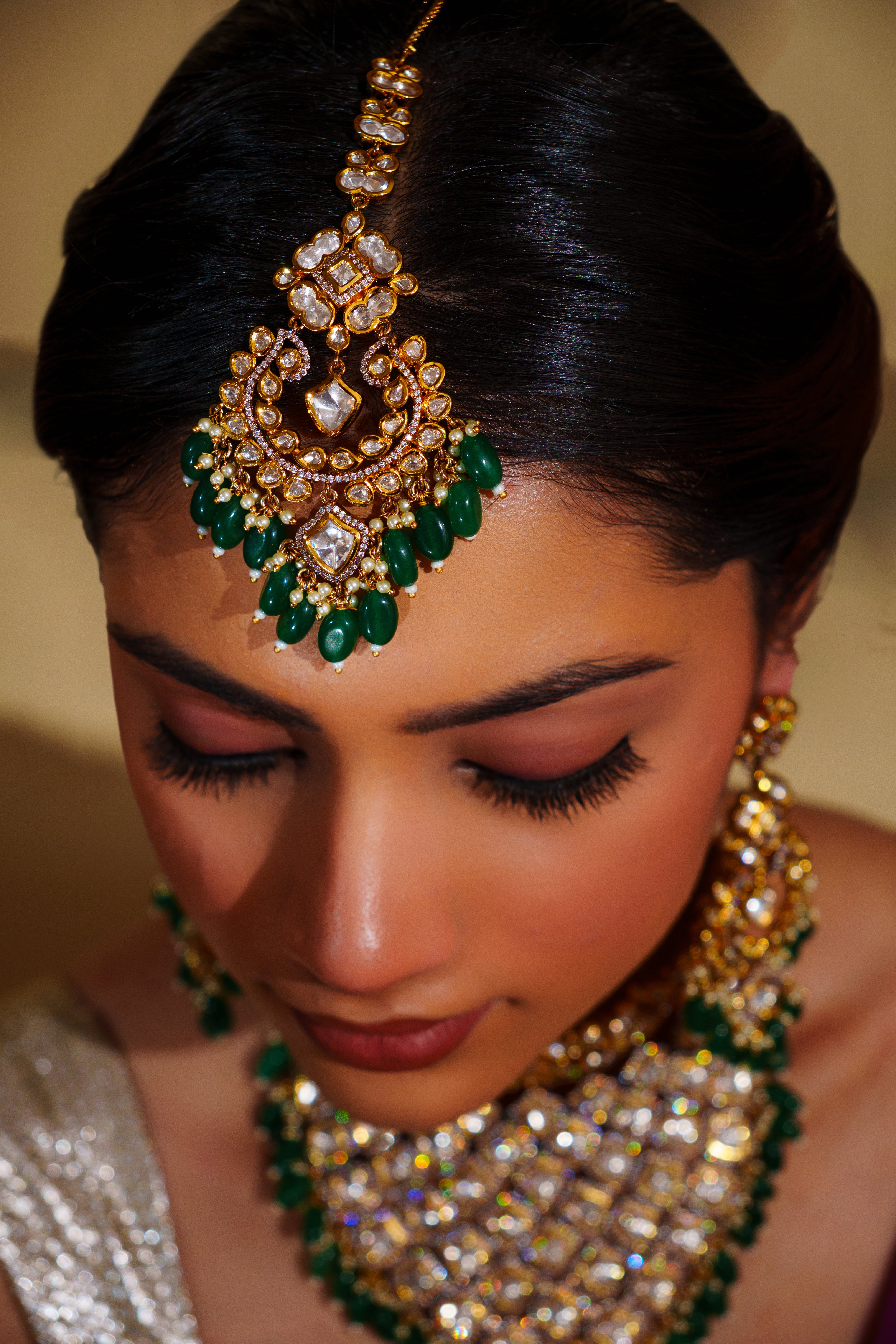 Gul Kundan Necklace Set