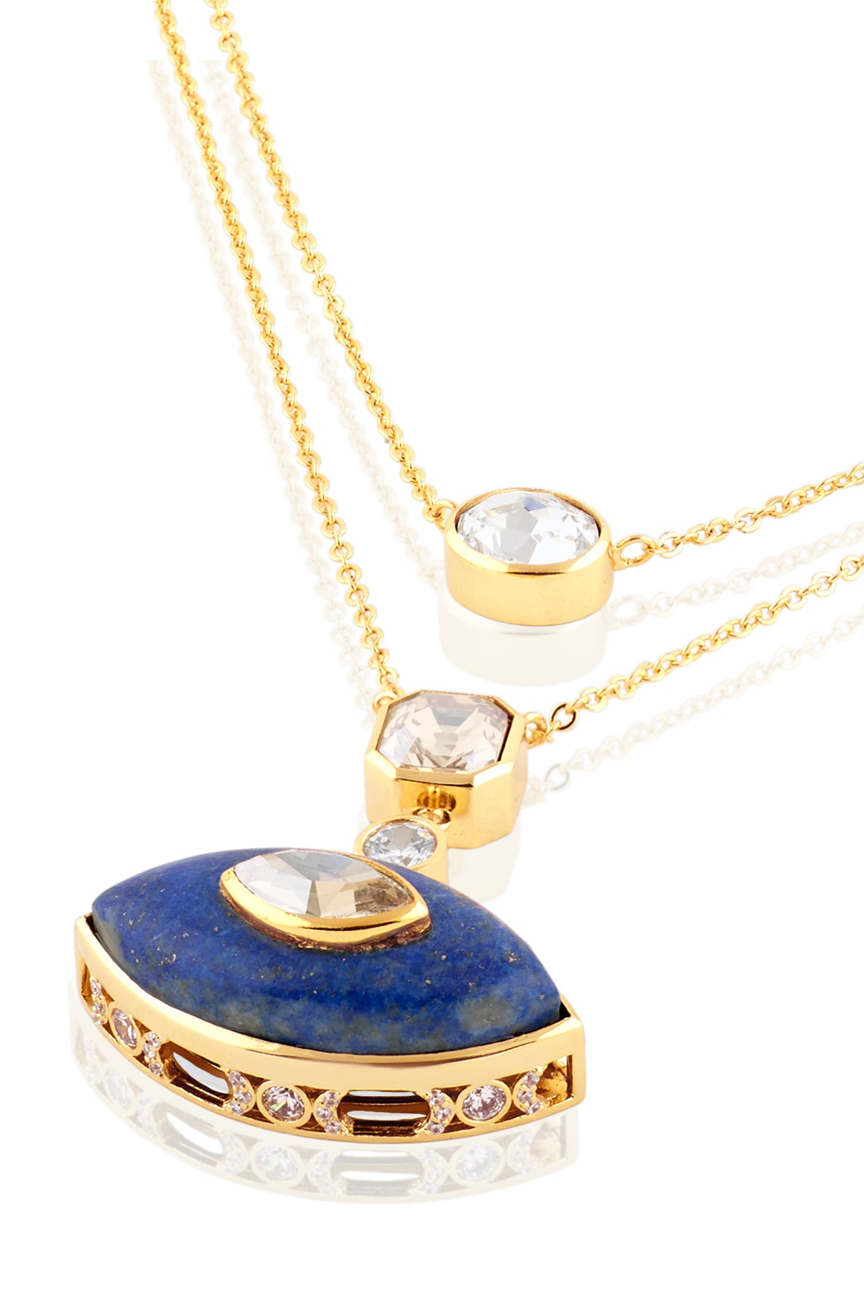 Arche Layered Necklace 18kt Gold Plated