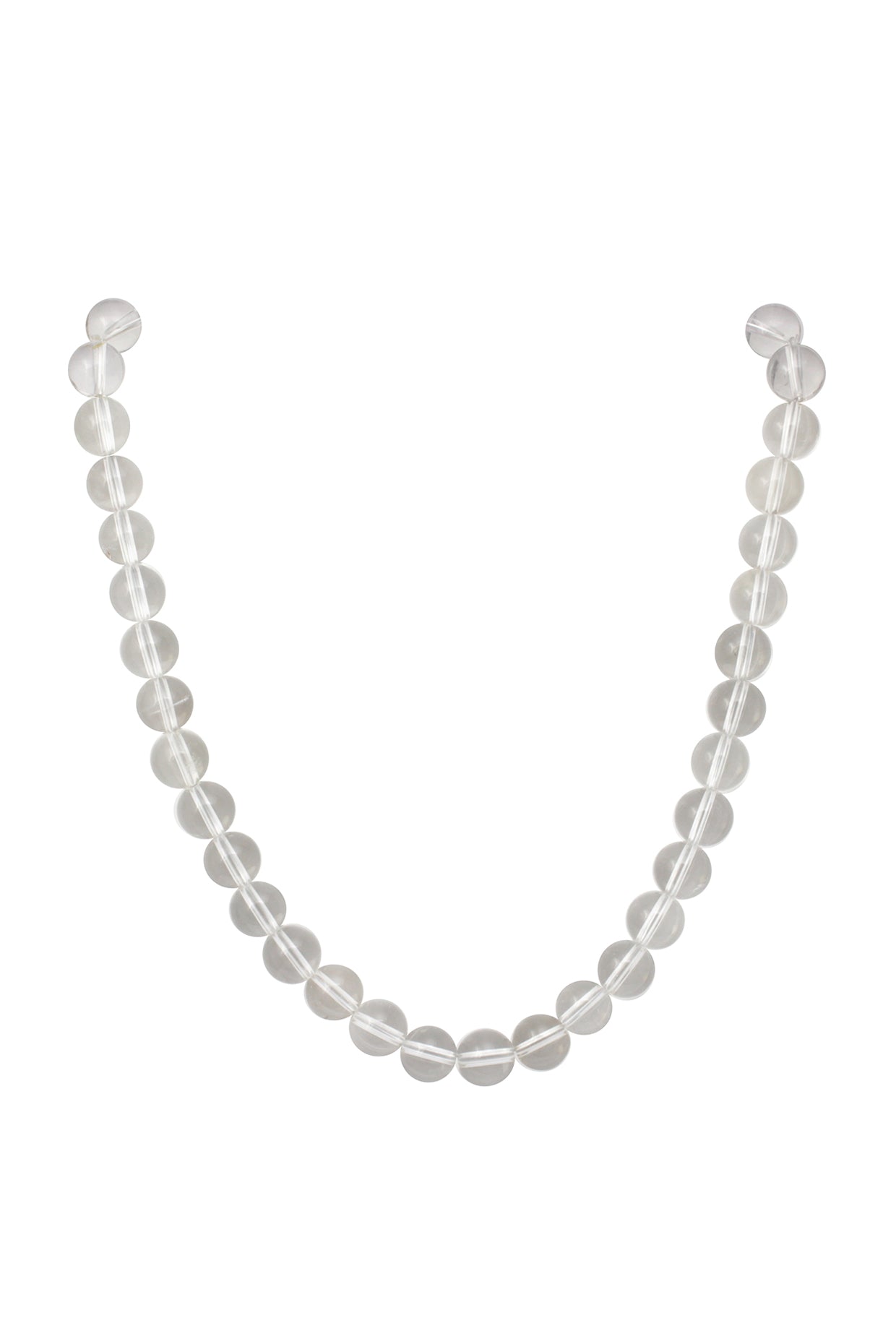 18Kt Gold Plated Clear Bubble Gemstone Necklace