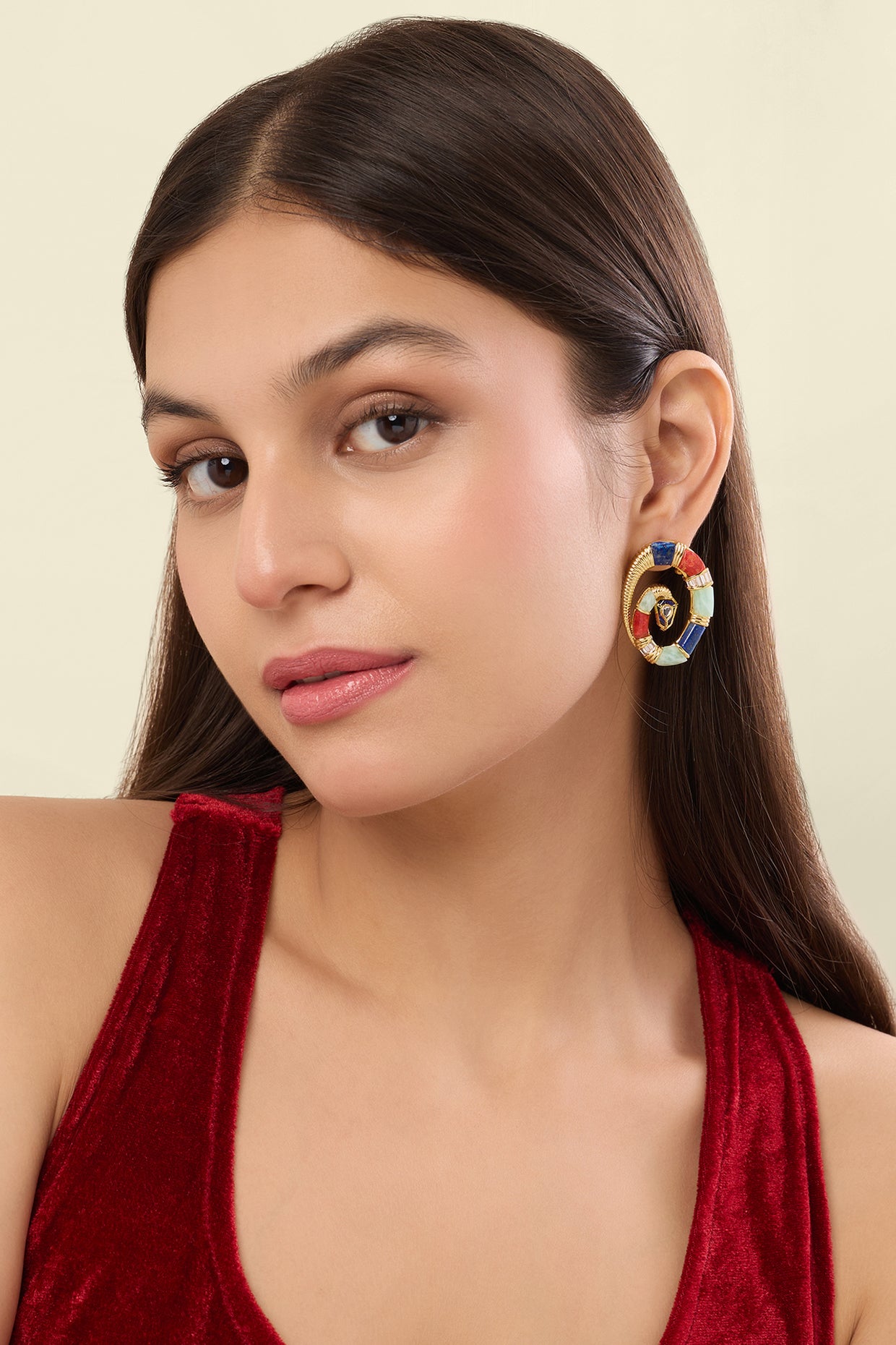 Stellara Statement Studs 18kt Gold Plated