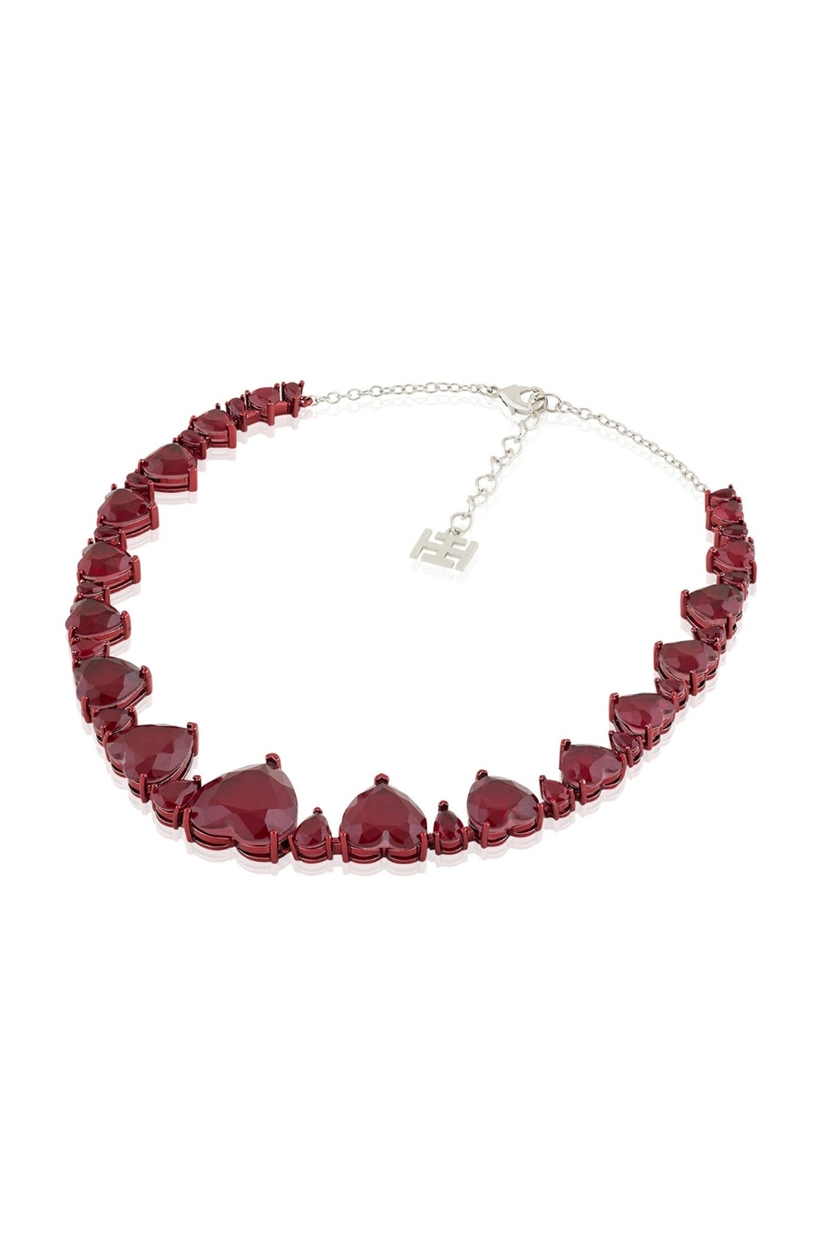 Reverse Hearts Ruby Botox Necklace