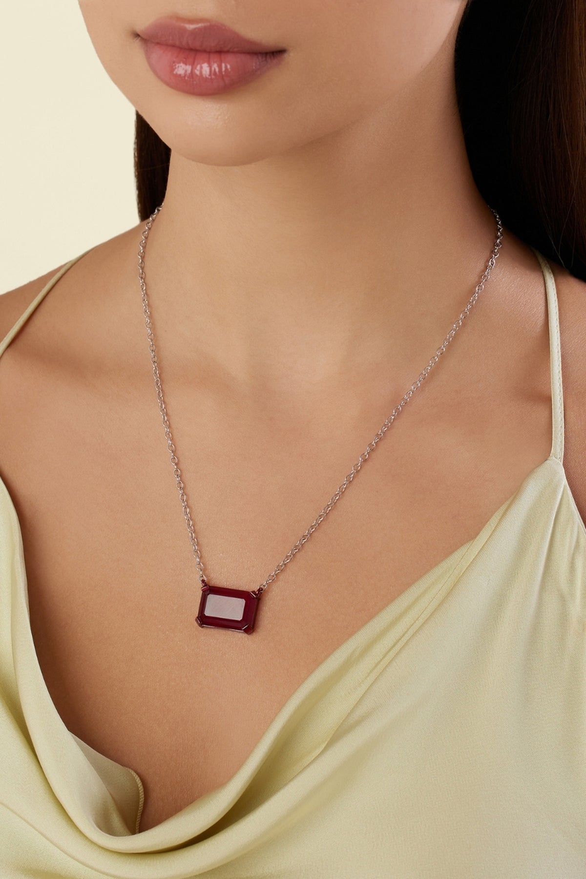 Ruby Botox Pendant Necklace