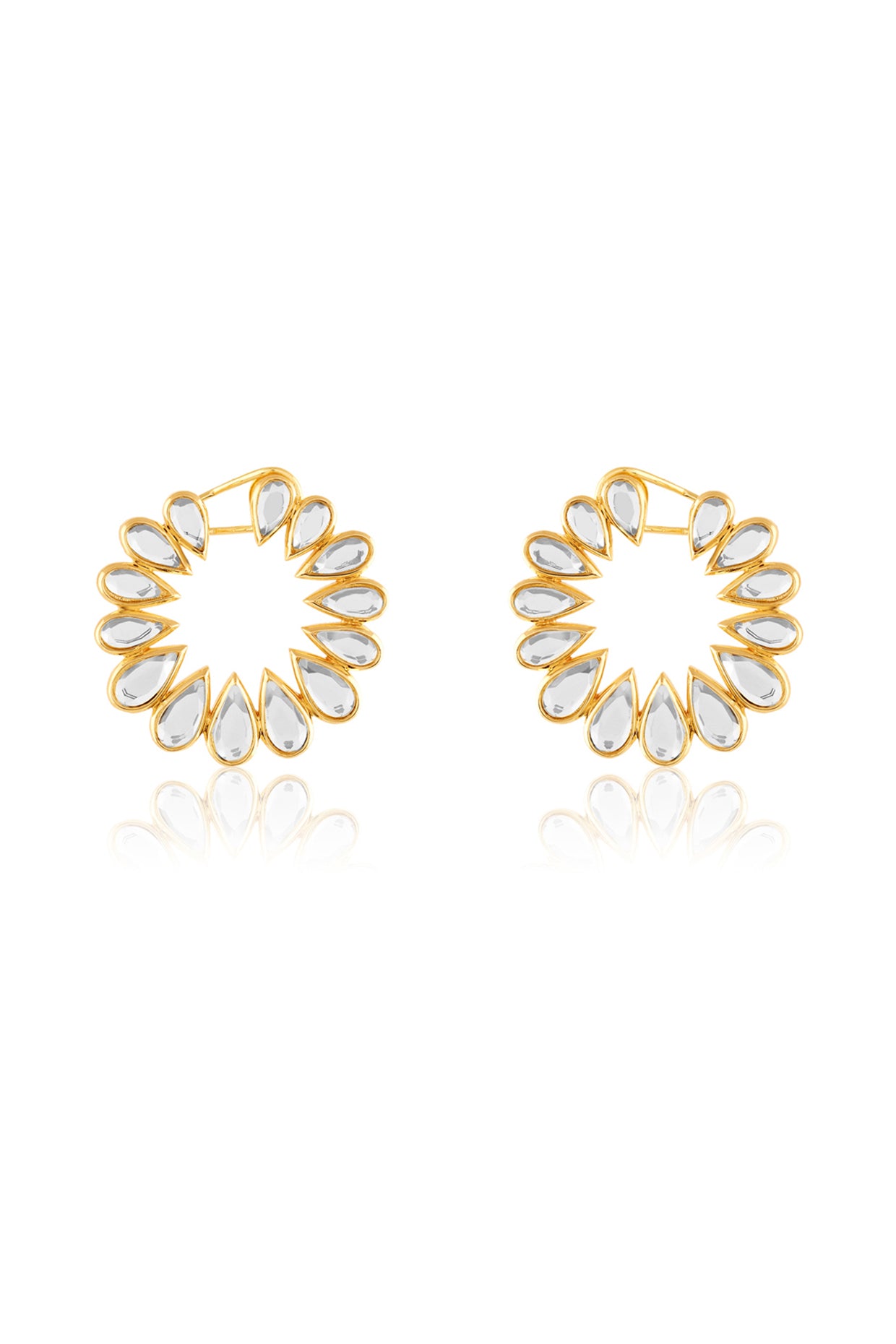 Aurora Stud Earrings In 18Kt Gold Plated