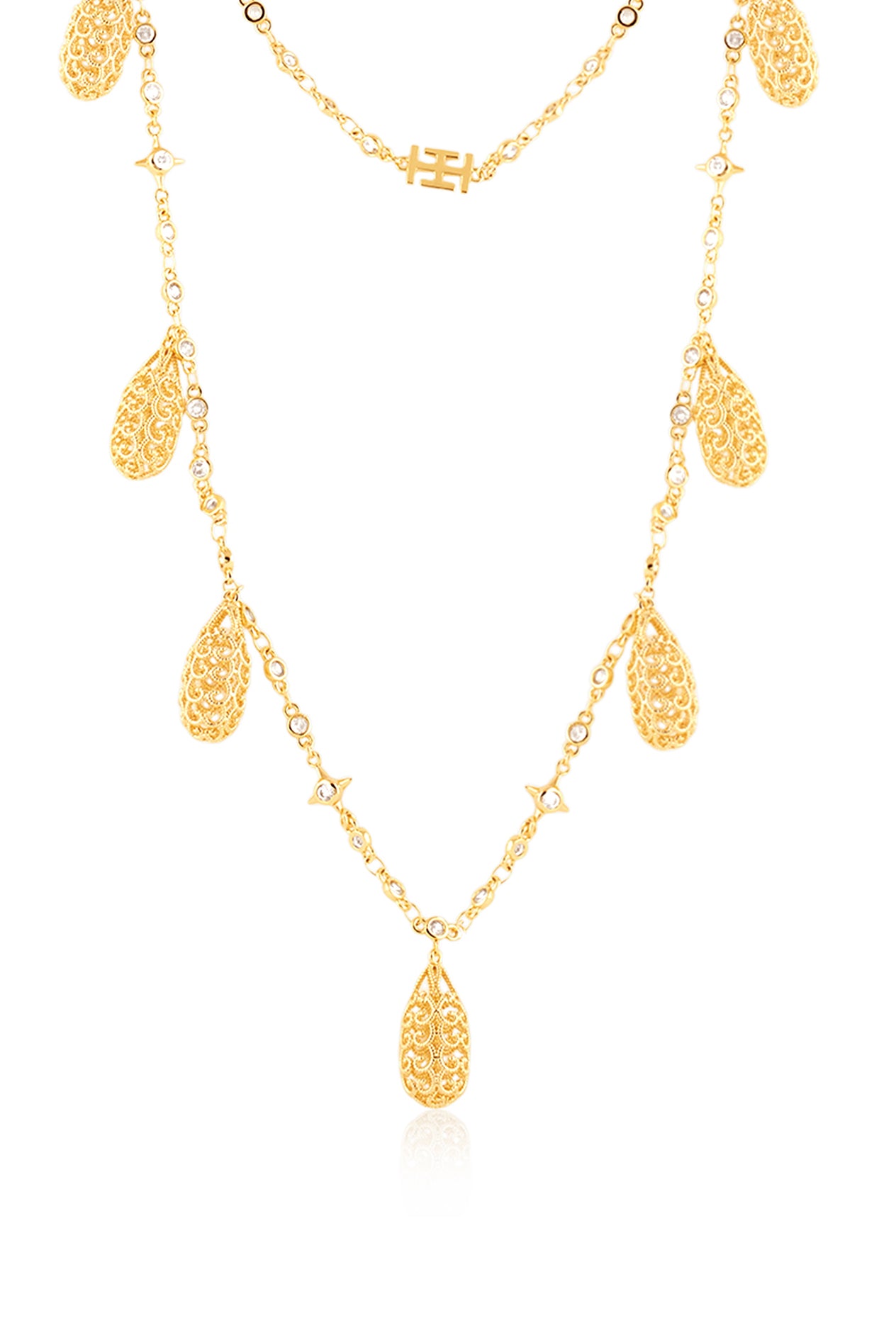 Amendoeira Charm Necklace In 18Kt Gold Plated