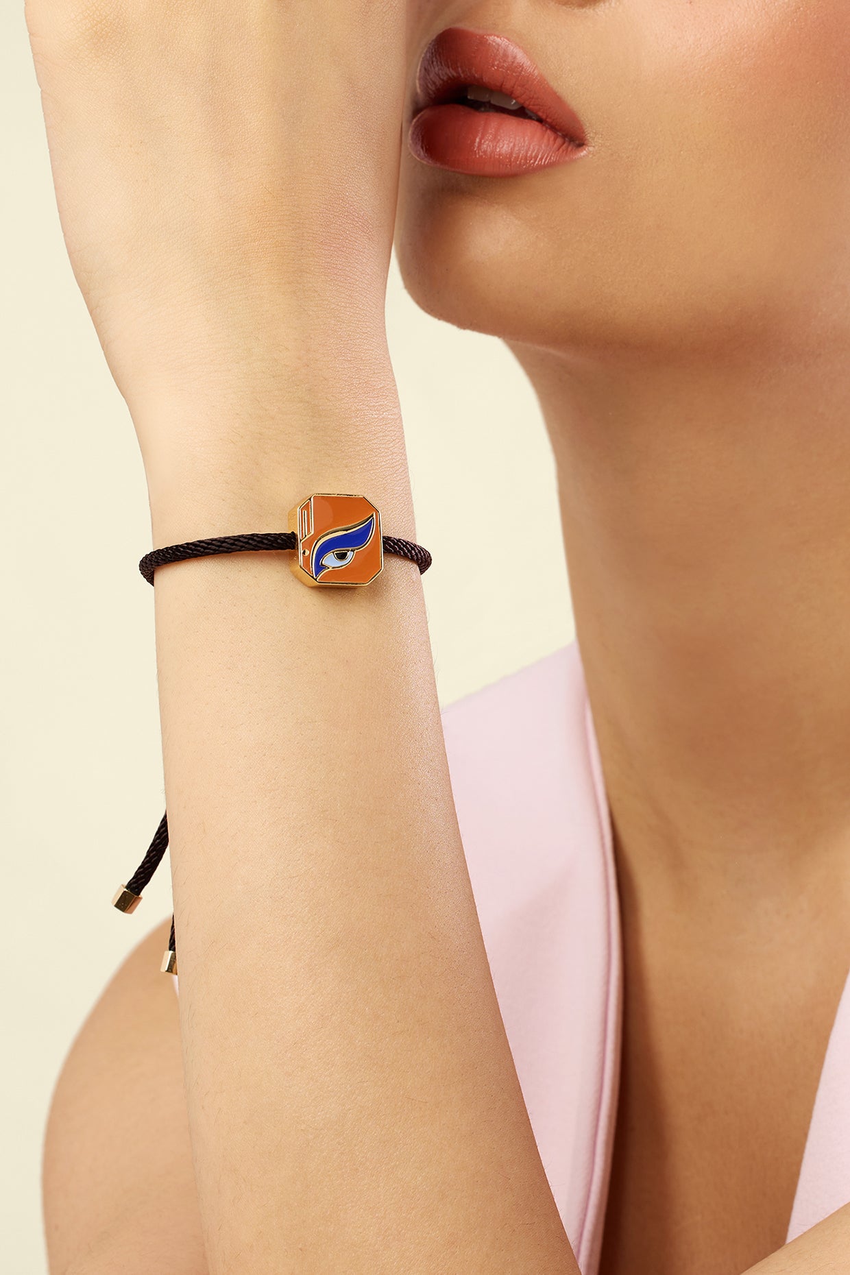 Divine Eye Bracelet In 18kt Gold Plated