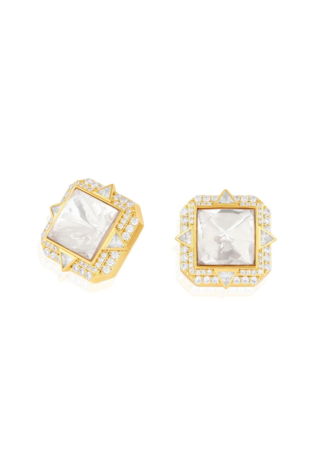 Polki Sitara Stud Earrings