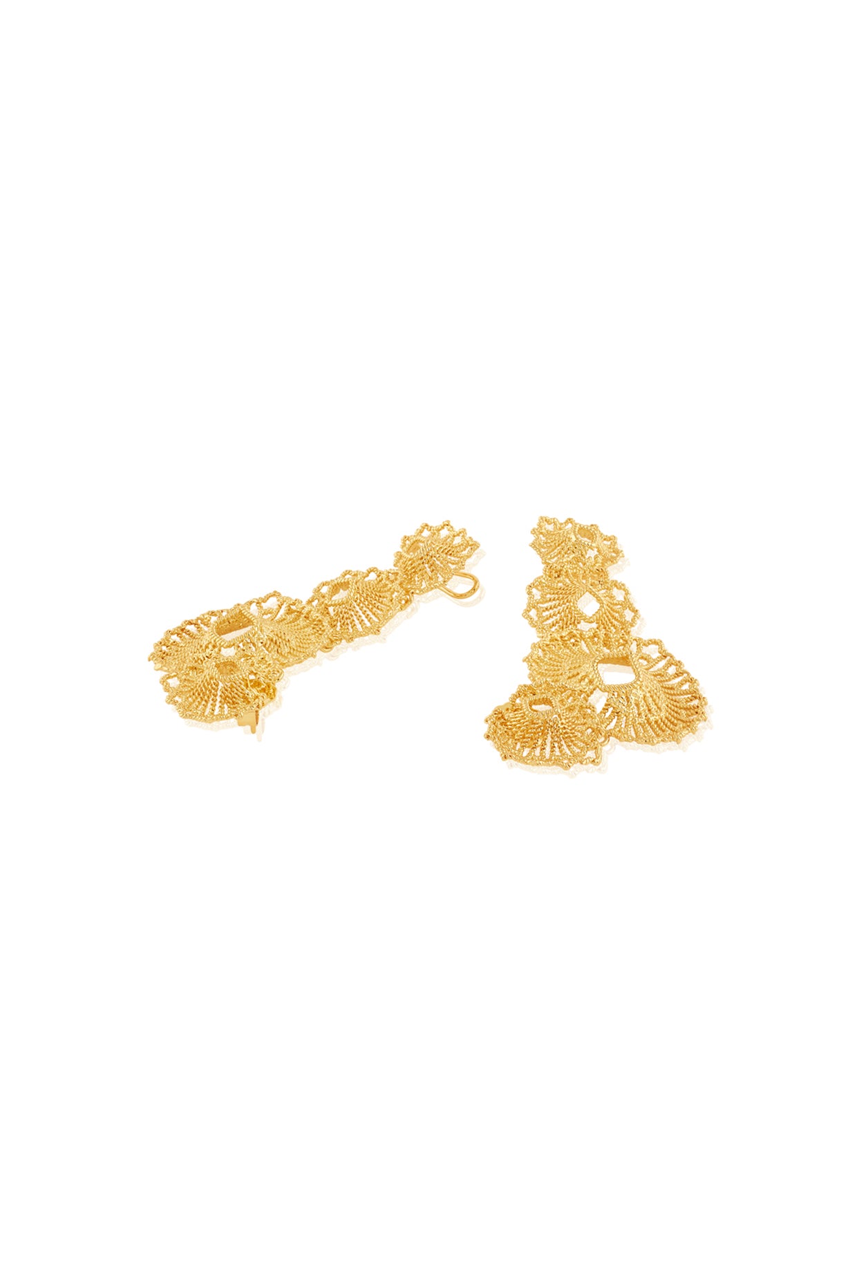 Gypsy Soul Leaf Cascading Statement Earrings 18Kt Gold Plated