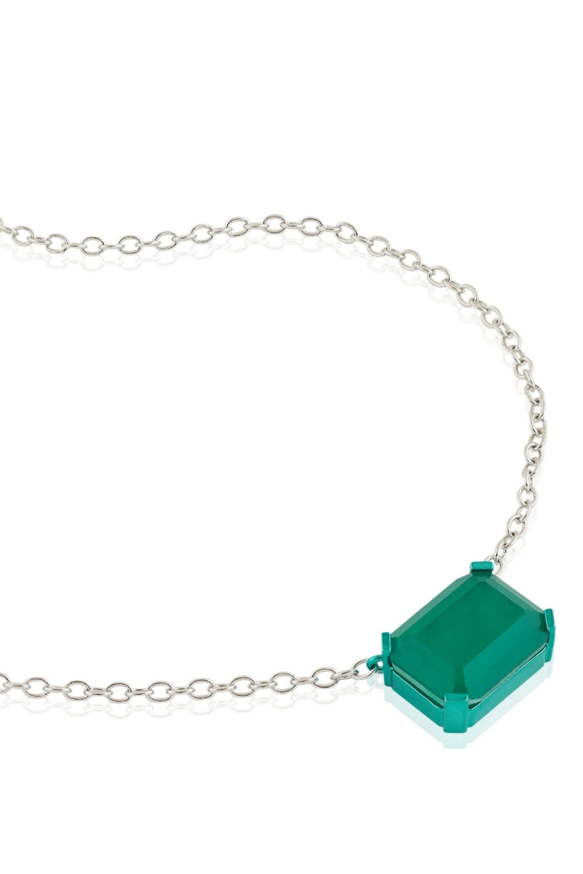 Emerald Botox Pendant Necklace