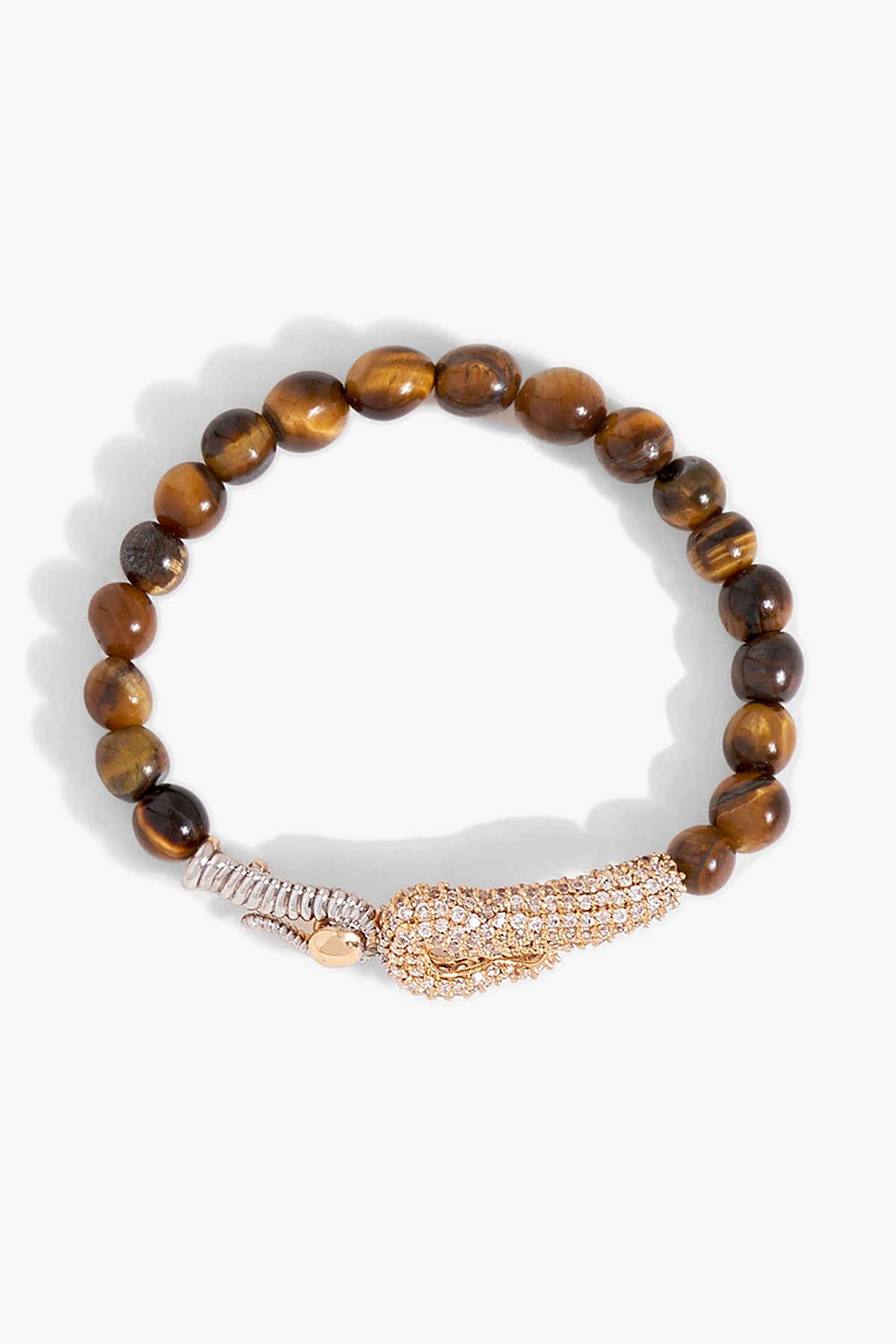 KOKO Sigil Beaded Bracelet in Black Lave Stone