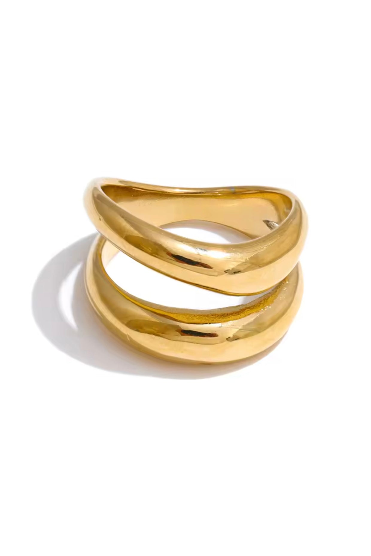 18Kt Gold Plated Infinity Ring
