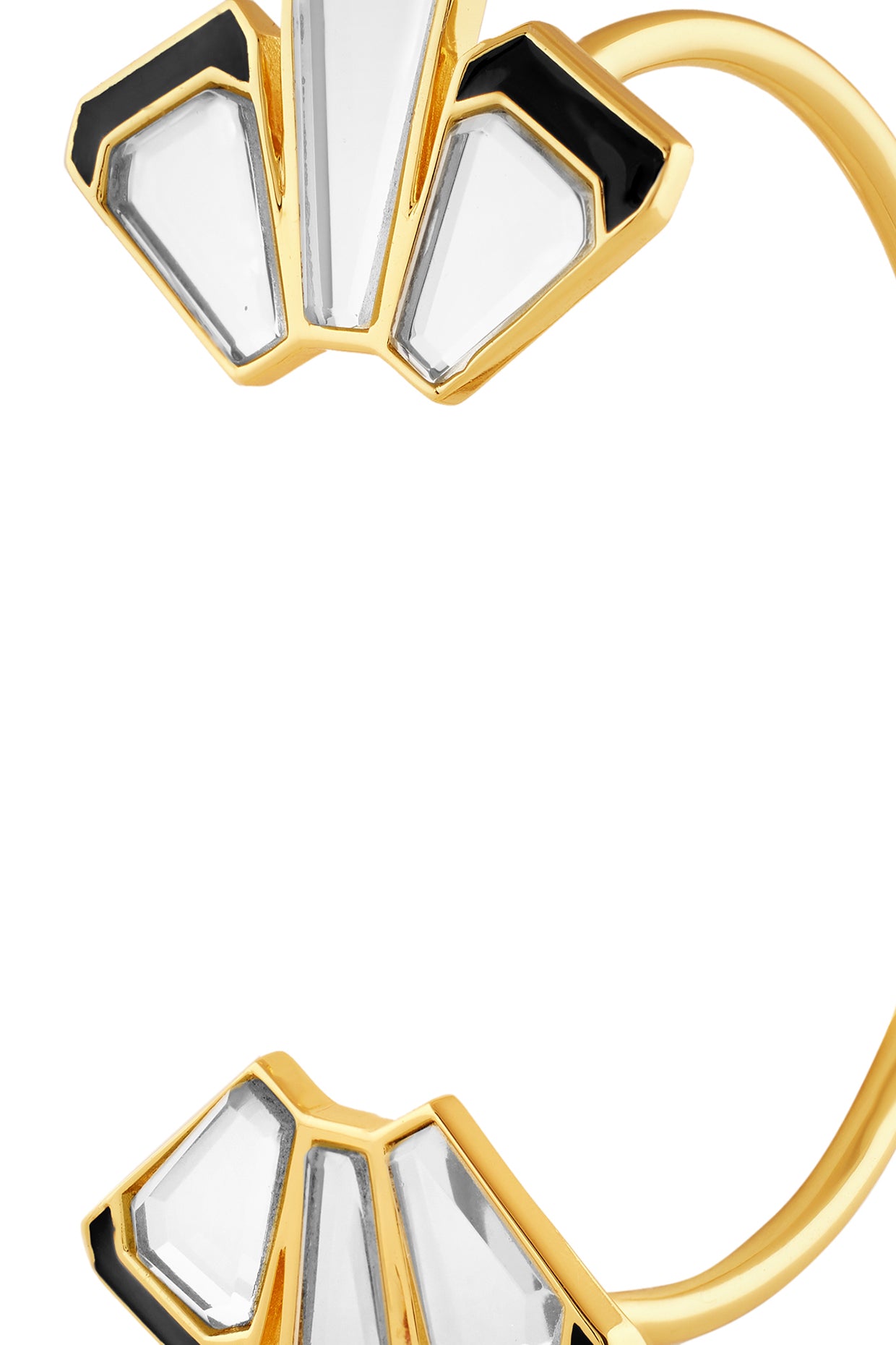 Ayaana Delicate Mirror Open Cuff 18Kt Gold Plated