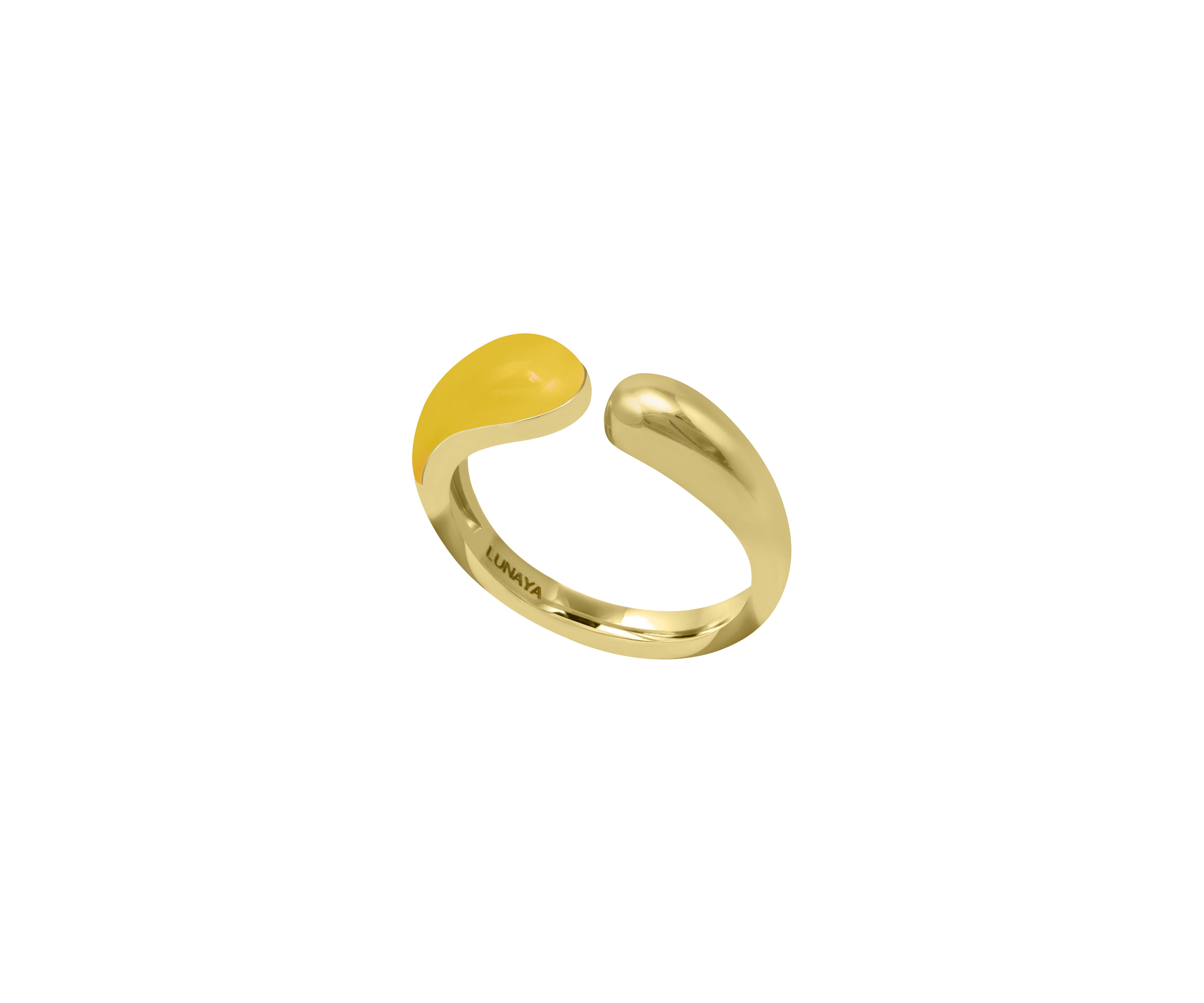 Gold & Yellow Glossed Ring