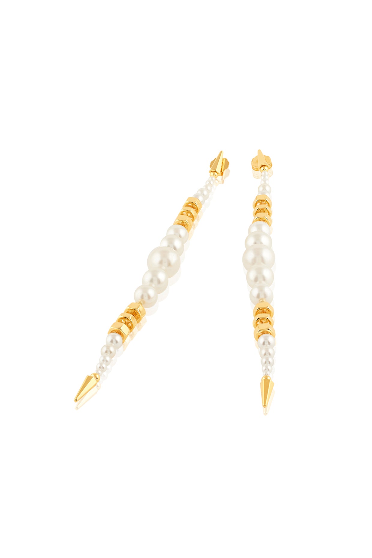 Shoulder duster  Pearl Earrings 18Kt Gold Plated