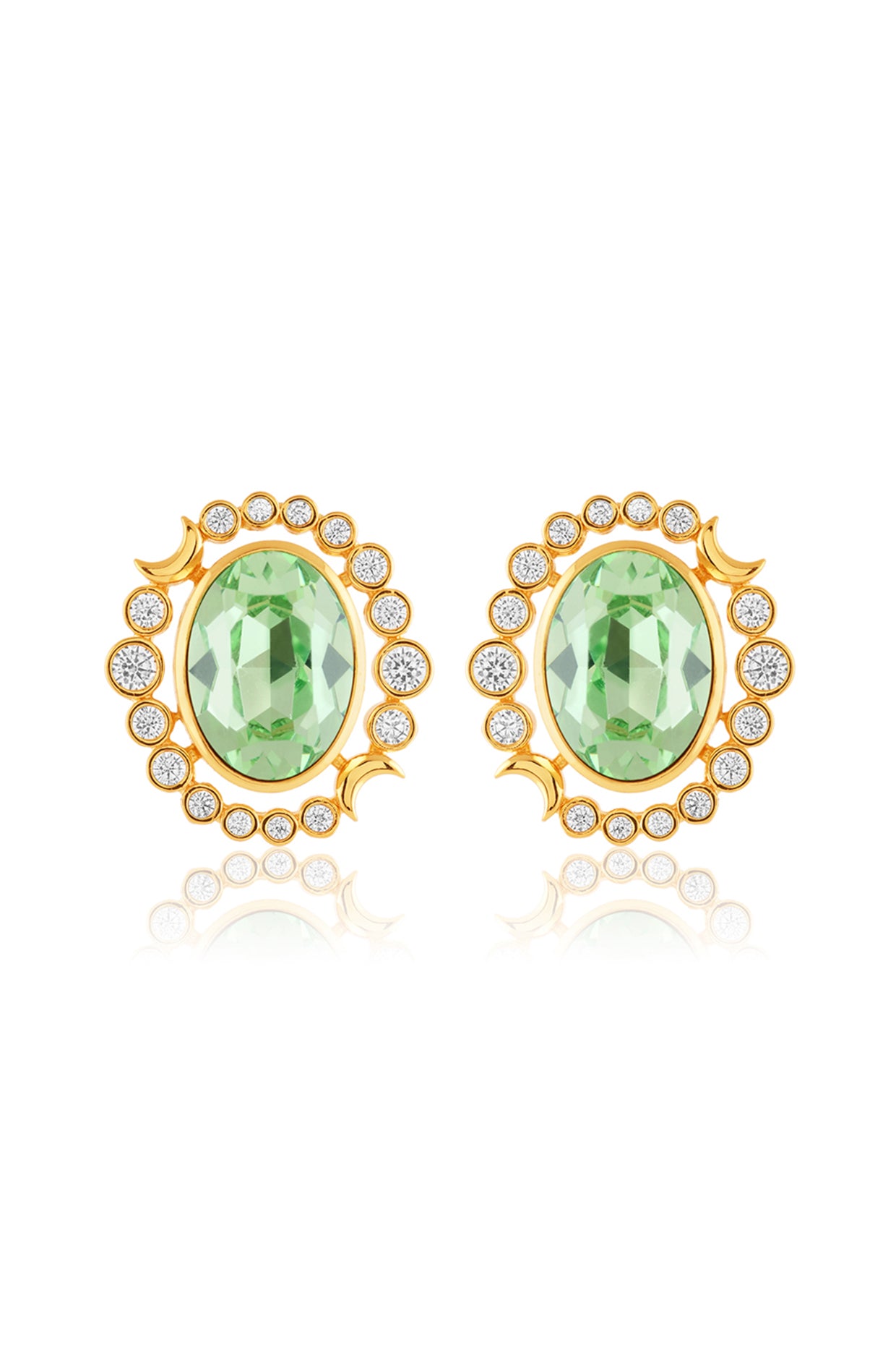 The Oracle Studs 18kt Gold Plated