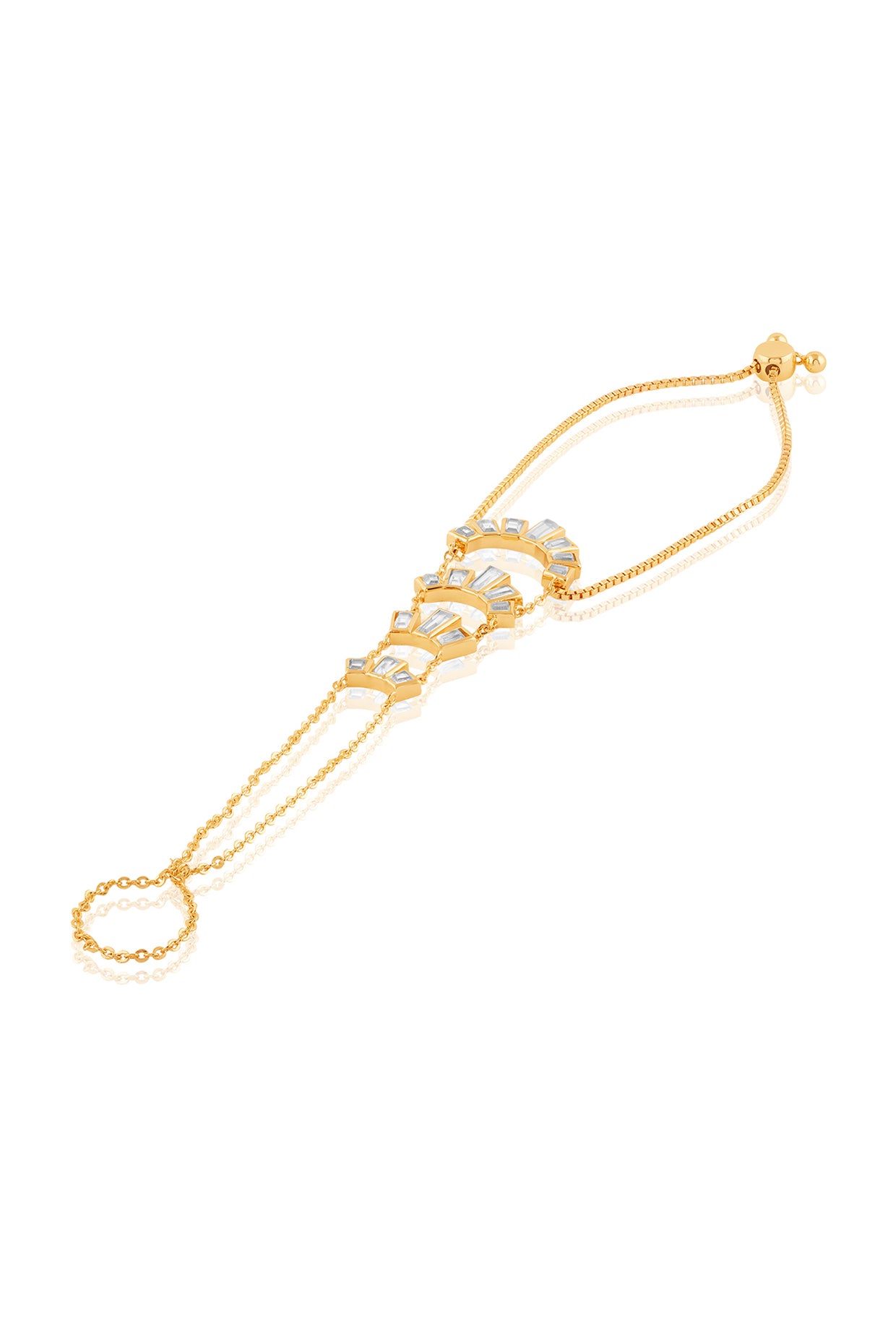 Esplendor Hand Harness In 18Kt Gold Plated