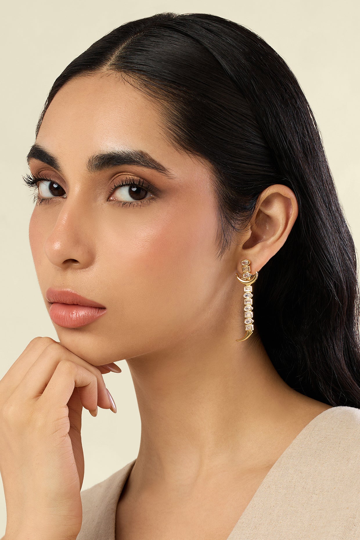 Powerblade Danglers In Green plating