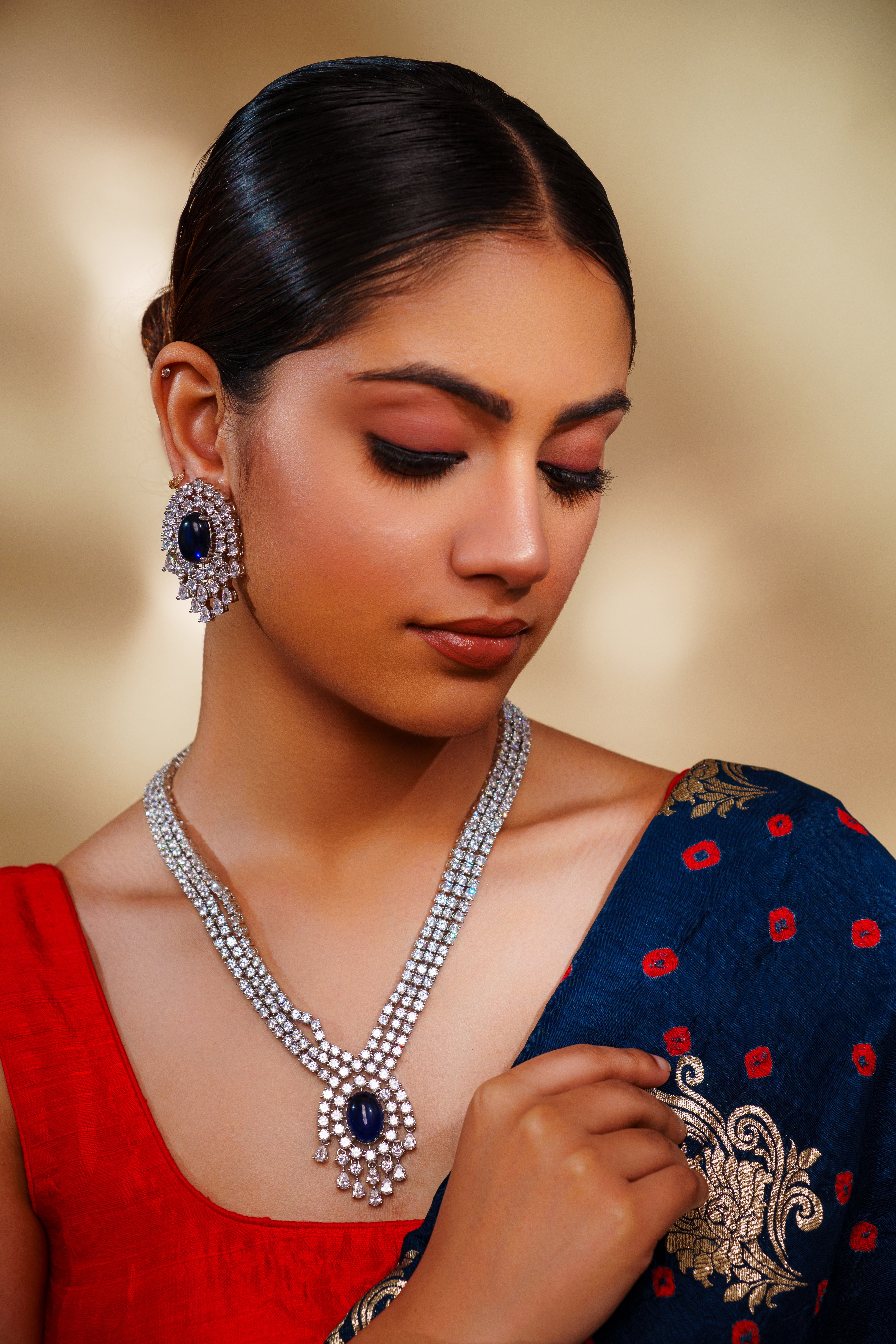 Damini Diamond Necklace Set