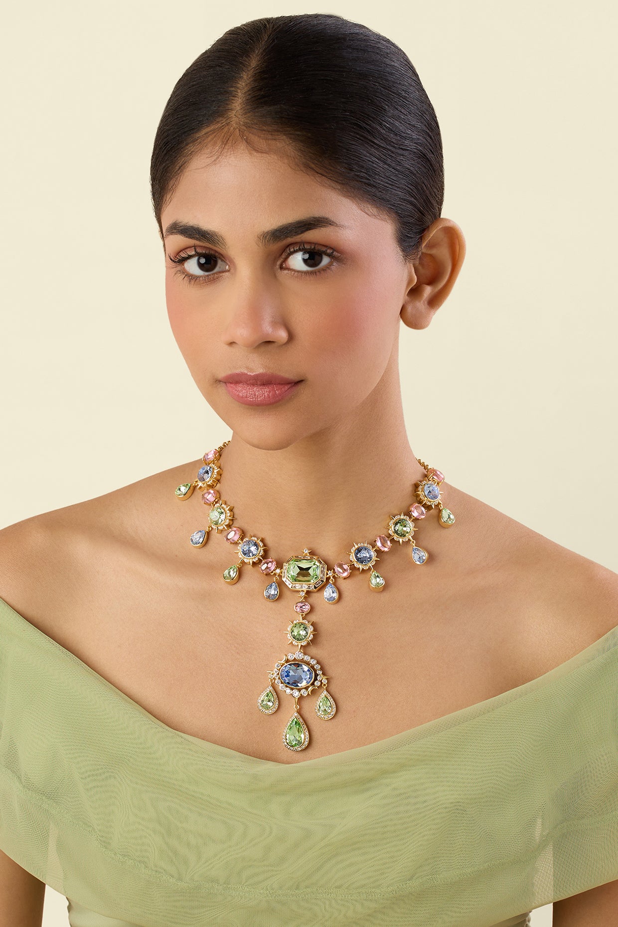 Empressa Statement Necklace 18kt Gold Plated