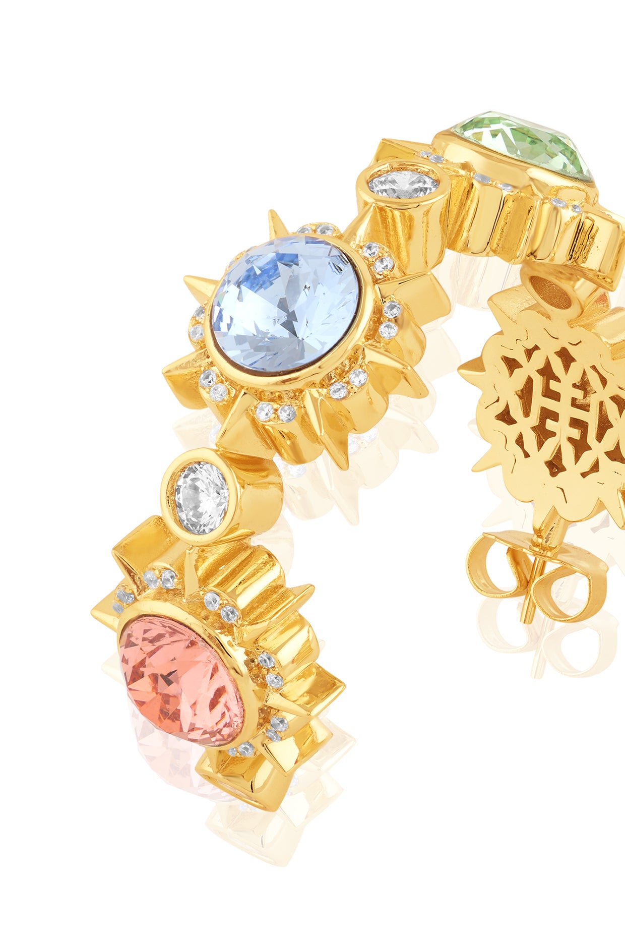 Aura Statement Hoops 18kt Gold Plated