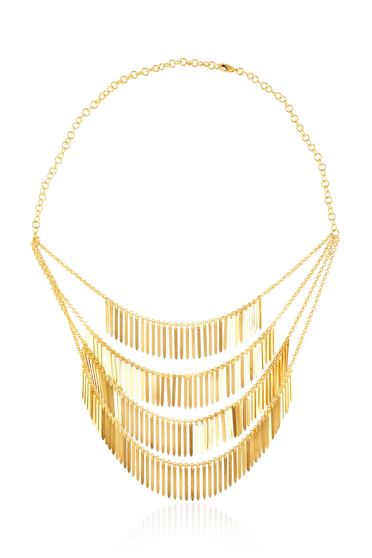 Majestade Layred Necklace In 18Kt Gold Plated