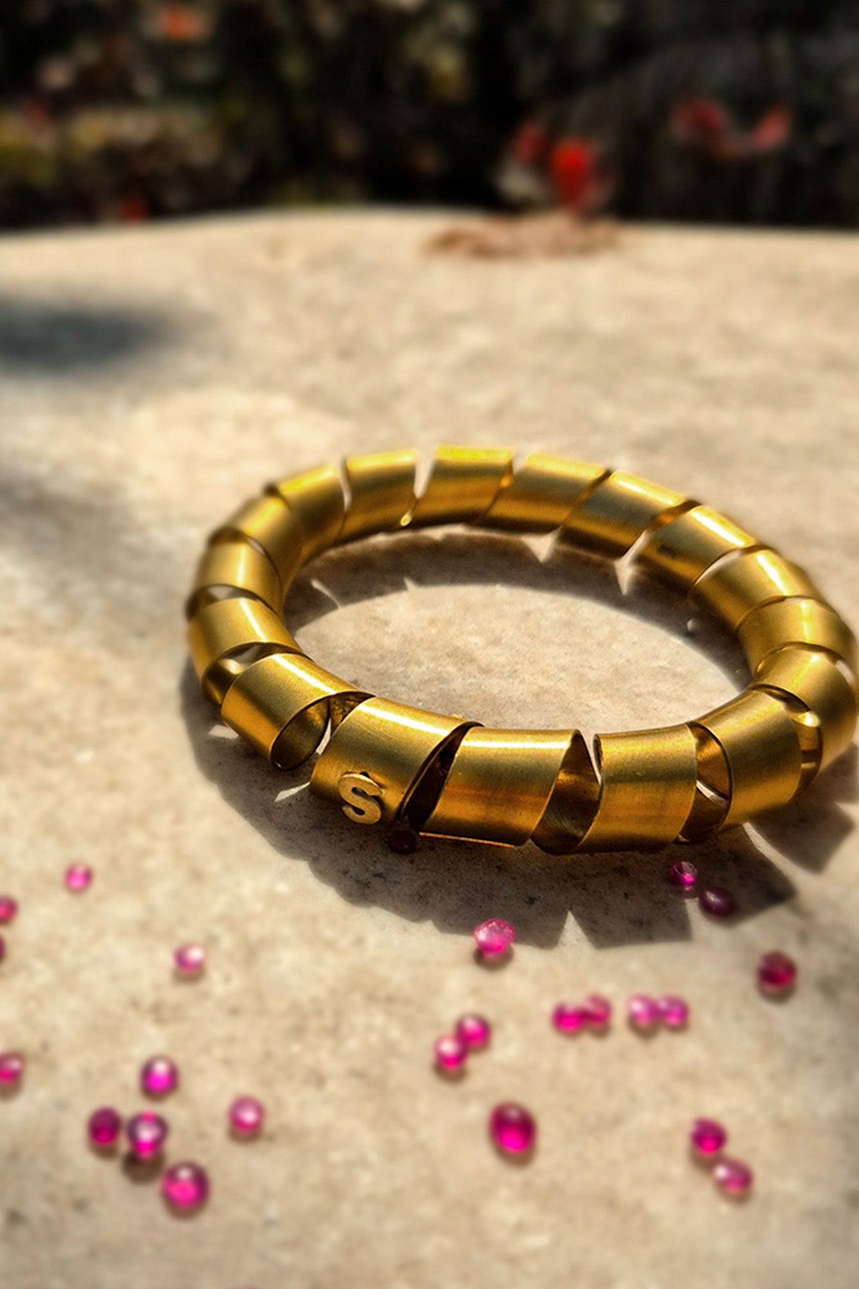 Caesar’s Spiral Brass Cuff