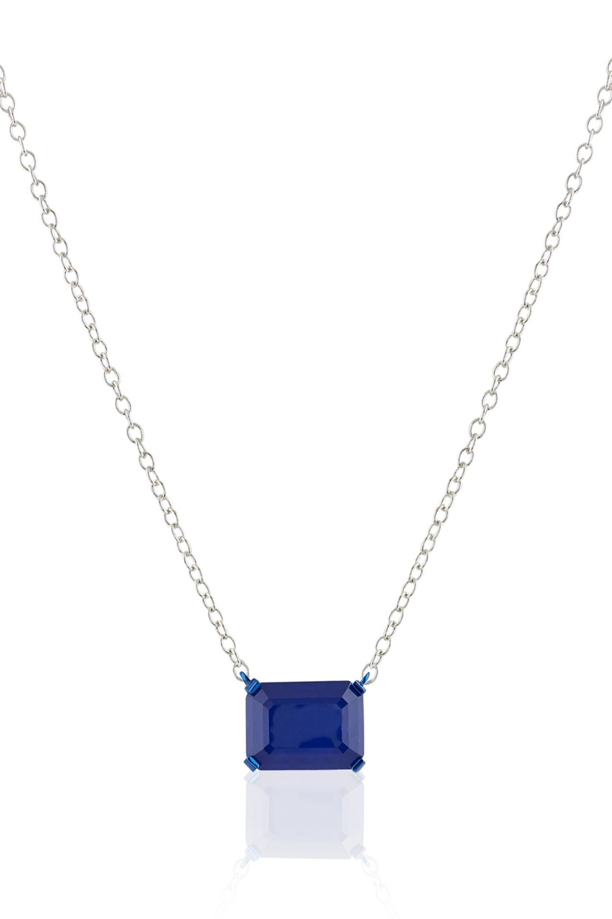 Sapphire Botox Pendant Necklace