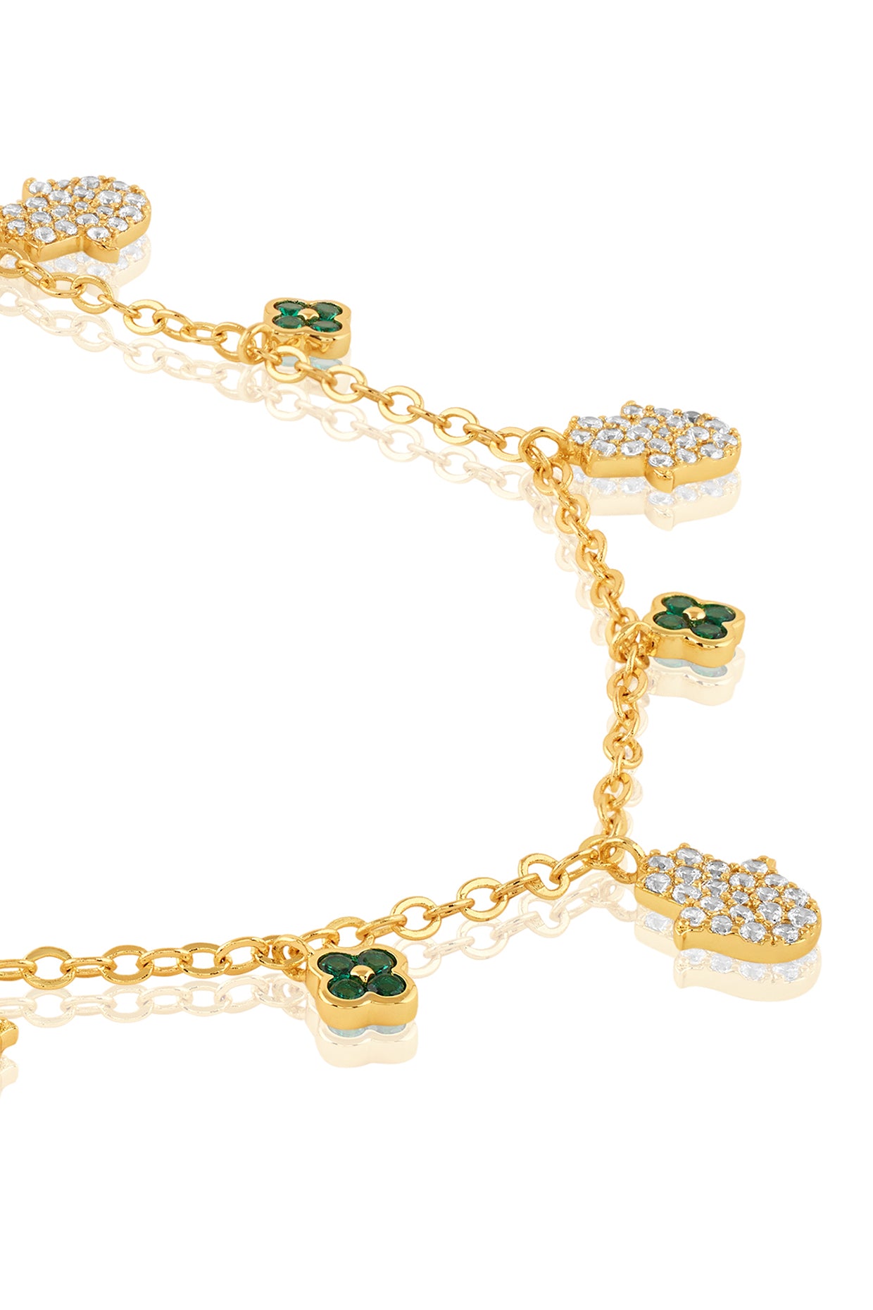 Guardian Glow Necklace In 18kt Gold Plated