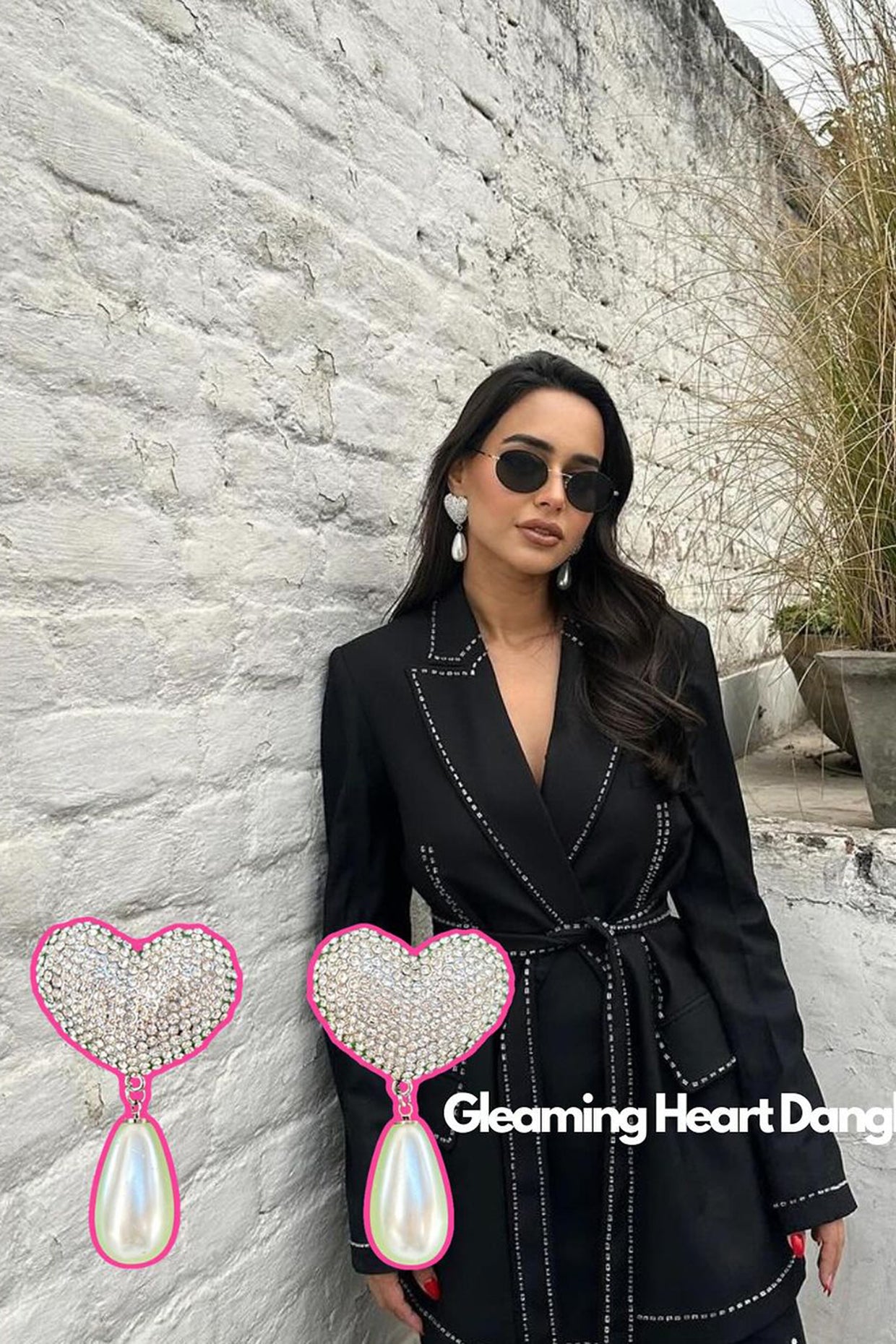 Gleaming Heart Danglers