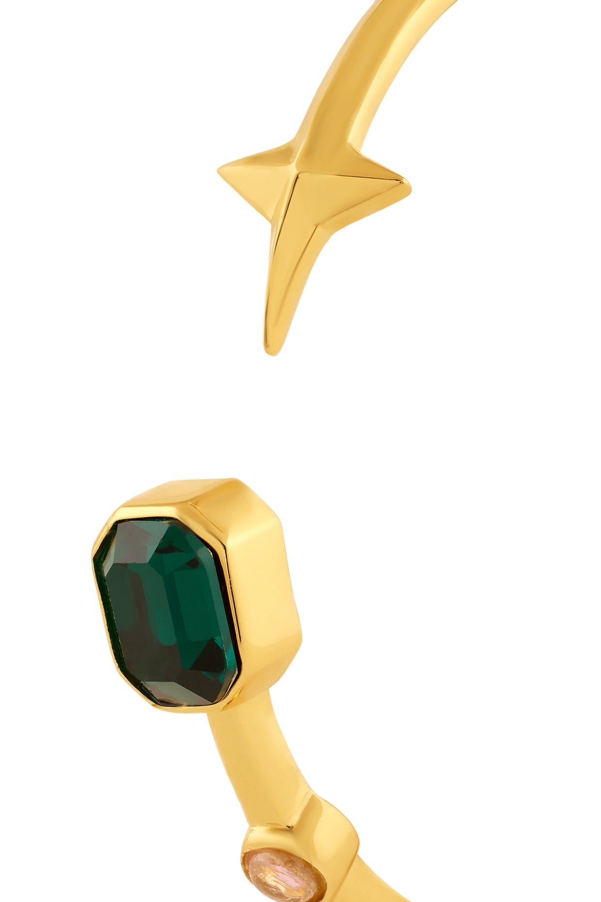 Starborn Cuff Bracelet In 18Kt Gold Plated