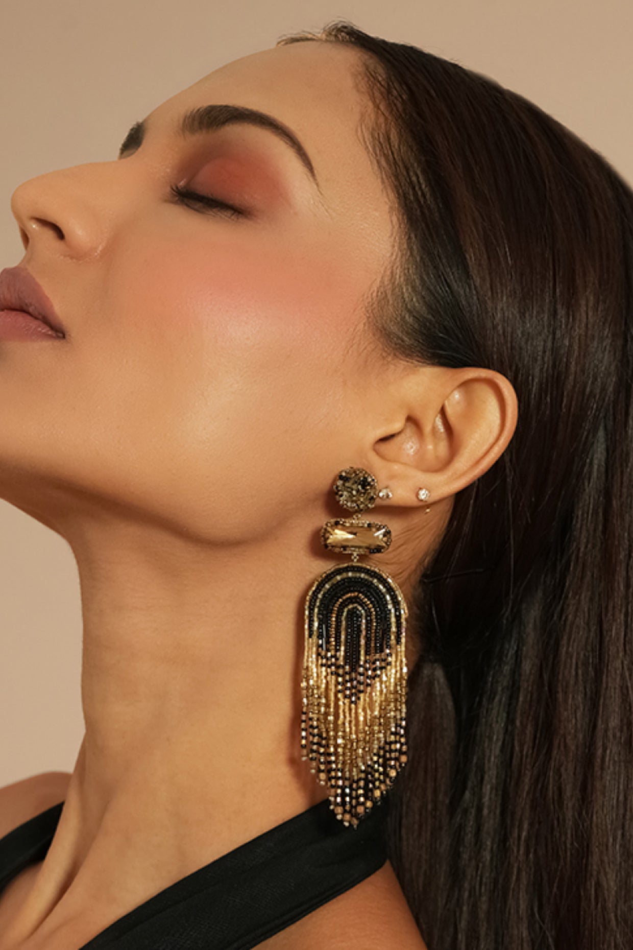 Black Ishani Earrings