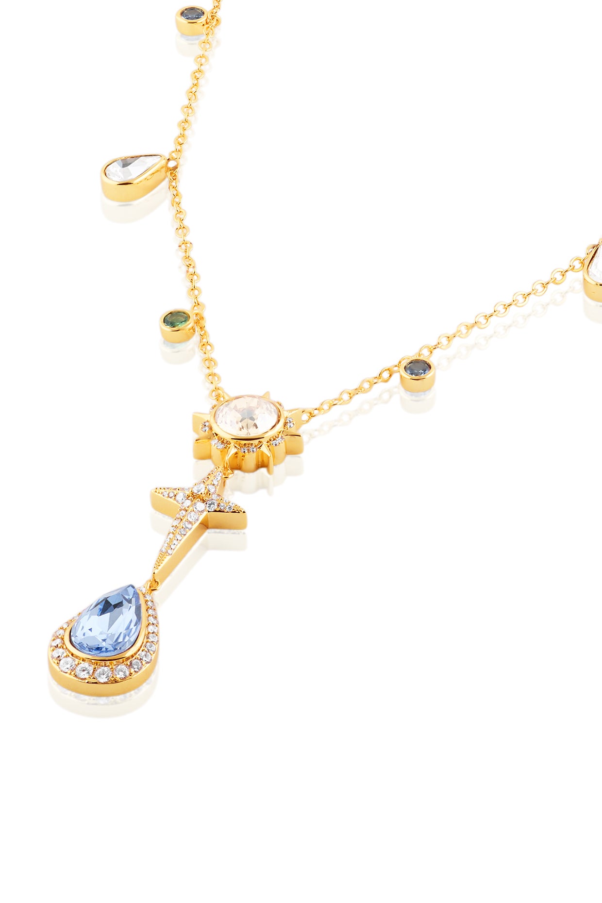 Zephyra Y Necklace 18kt Gold Plated