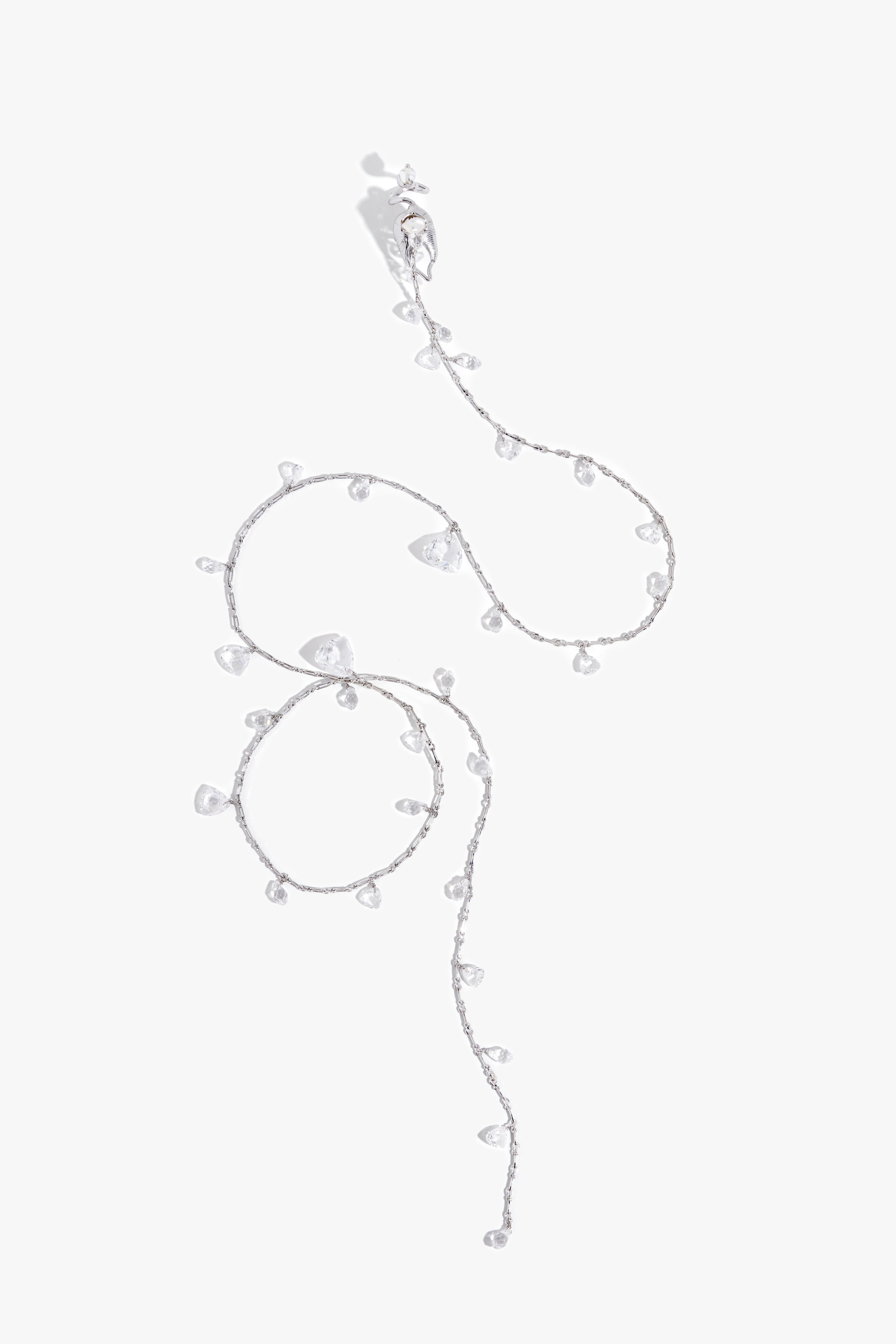 Seanymph Chain Veil Rings (Silver )