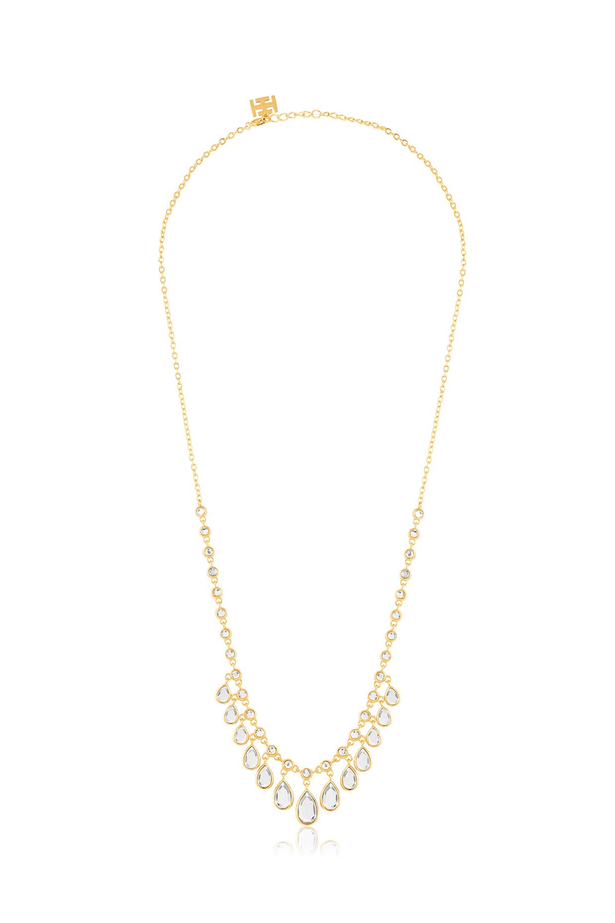 Torre Mirror Necklace In 18Kt Gold Plated