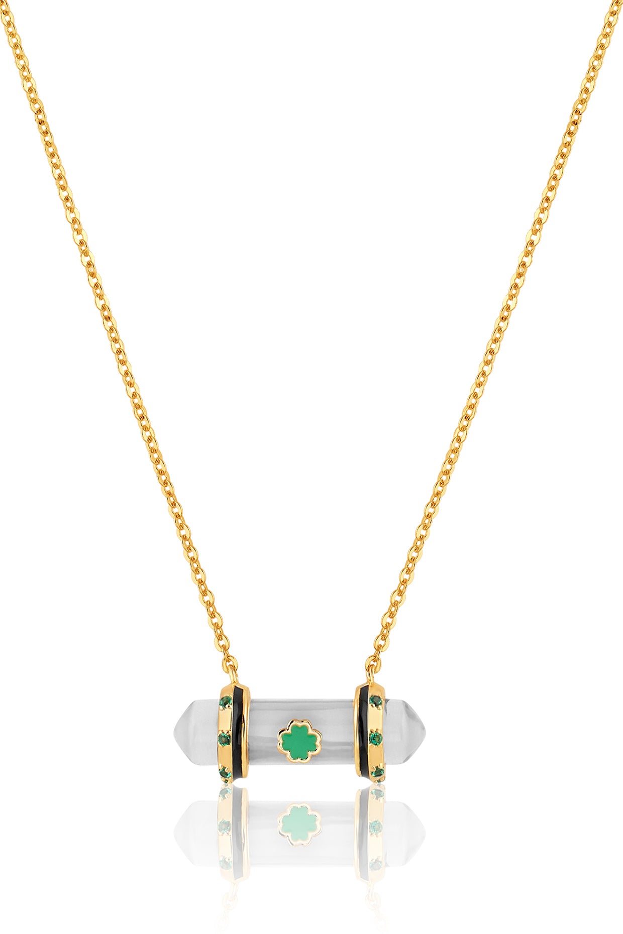 Lunar Light Necklace In 18kt Gold Plated