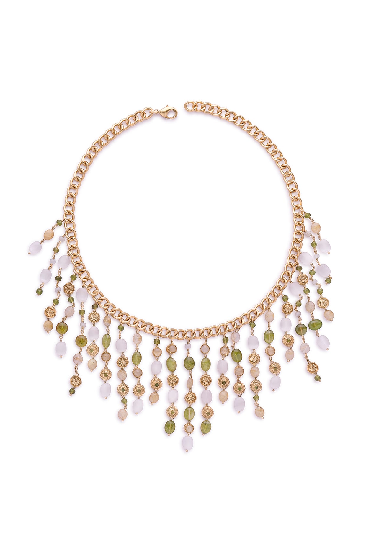 22kt Gold Plated Azra Classic Multi- Strand Necklace