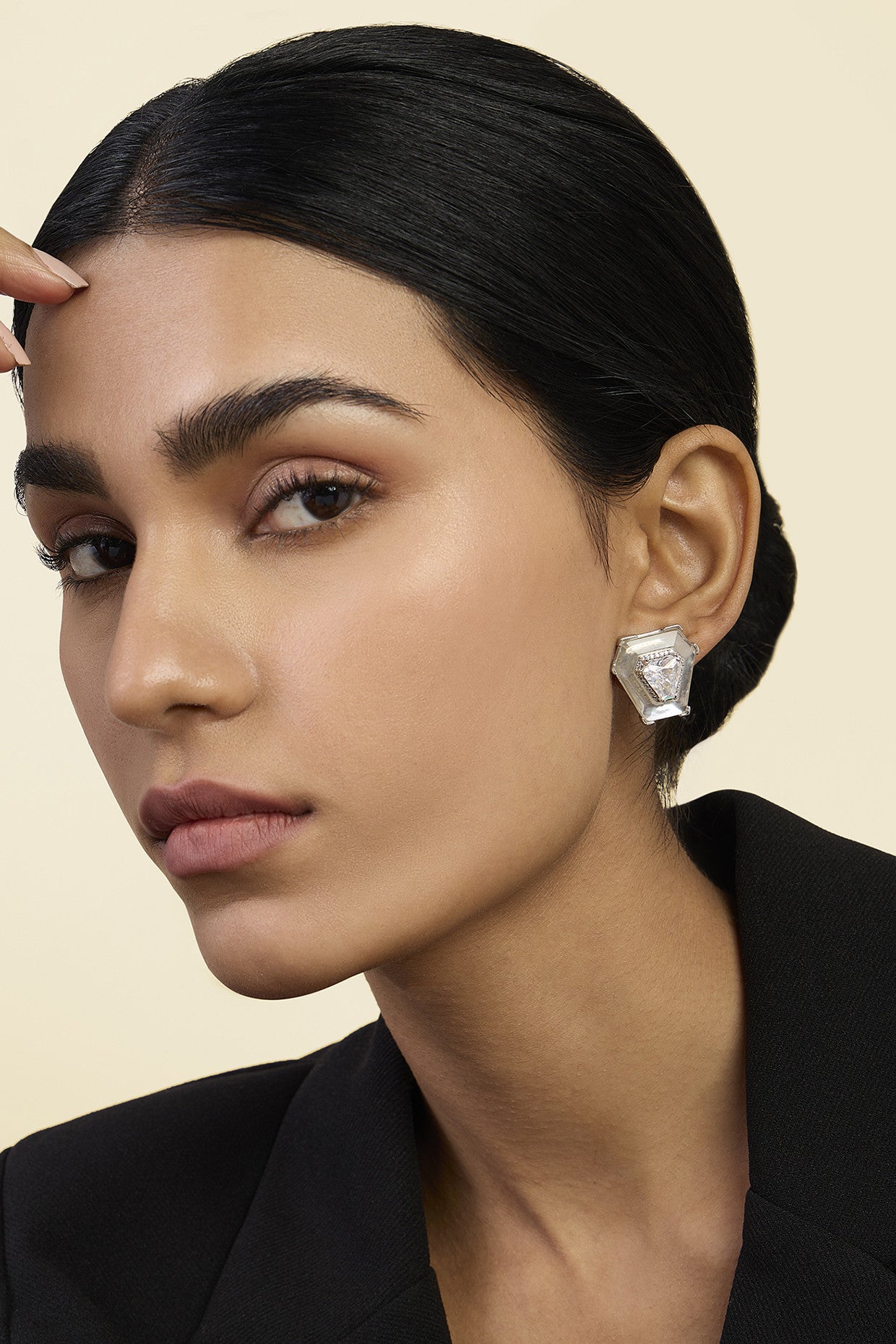 CZ Resin Statement Studs