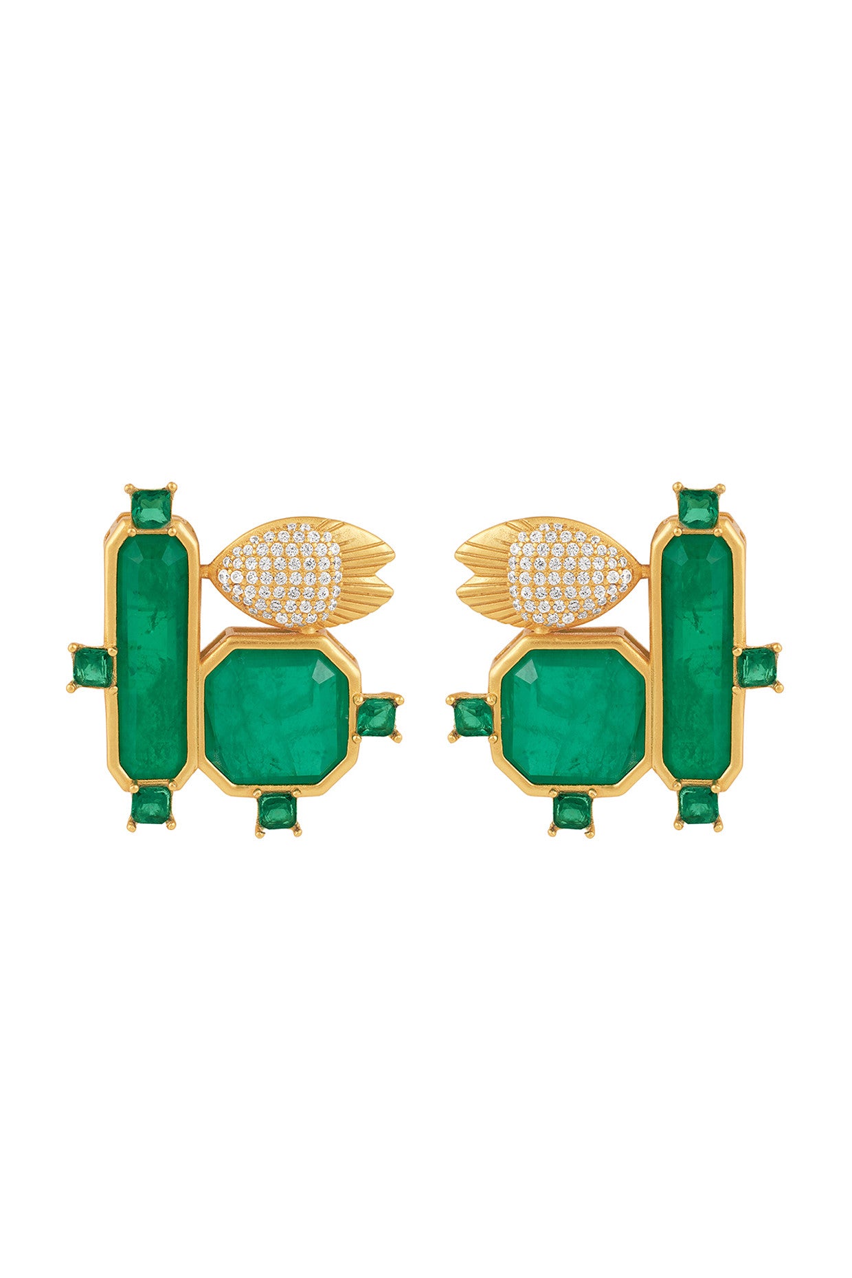 Green With Joy Studs