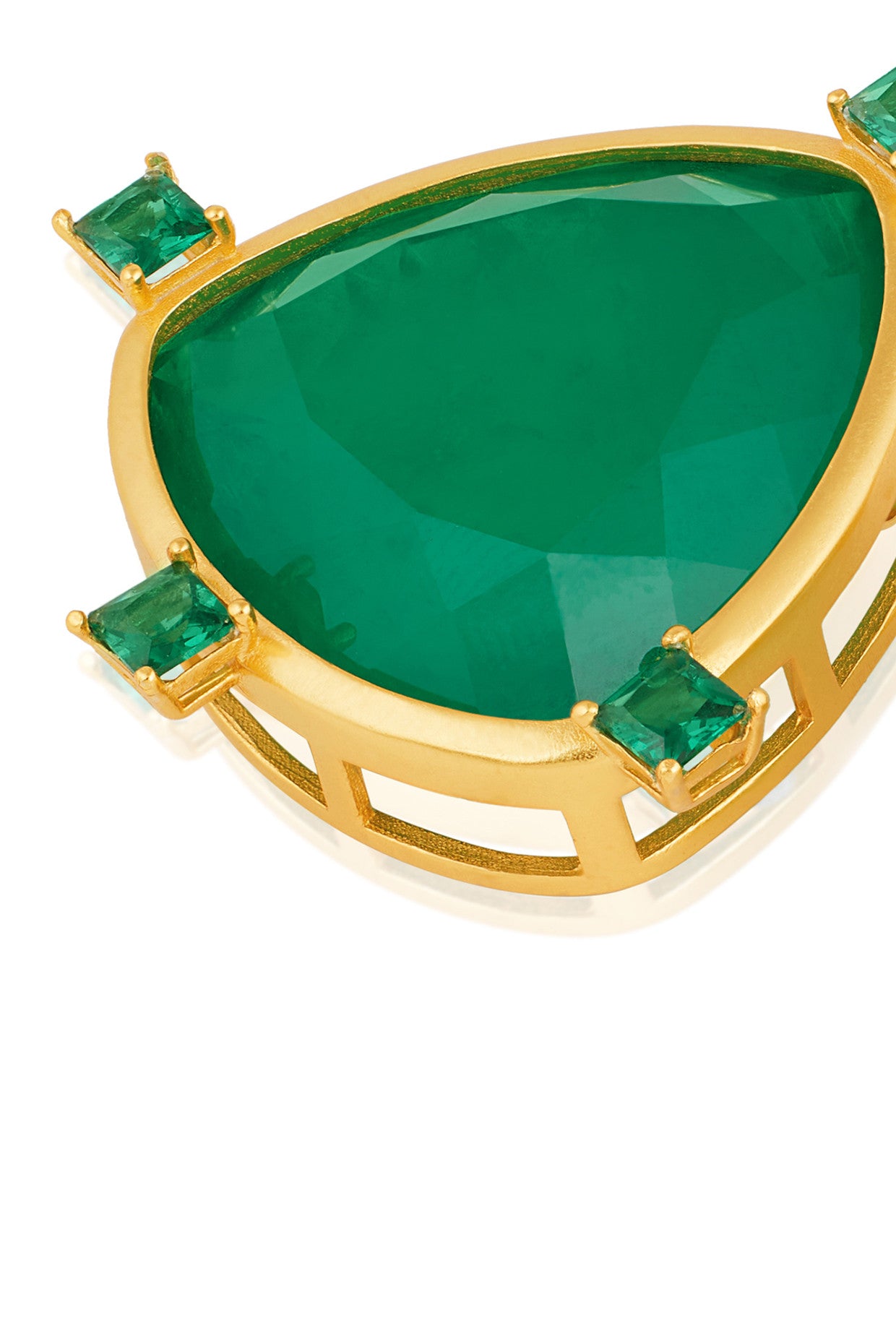 Petit Emerald Studs