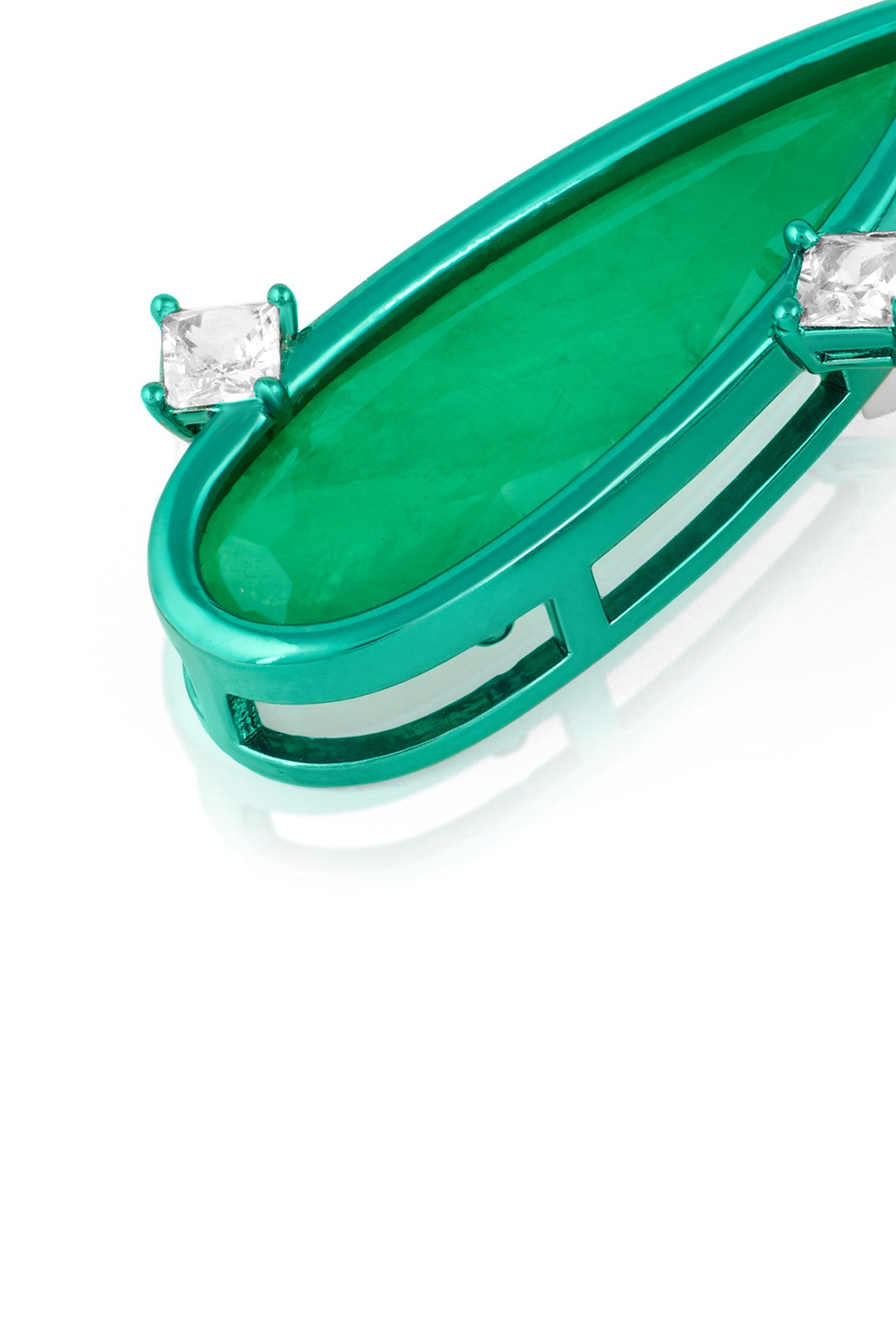 Emerald Flame Studs