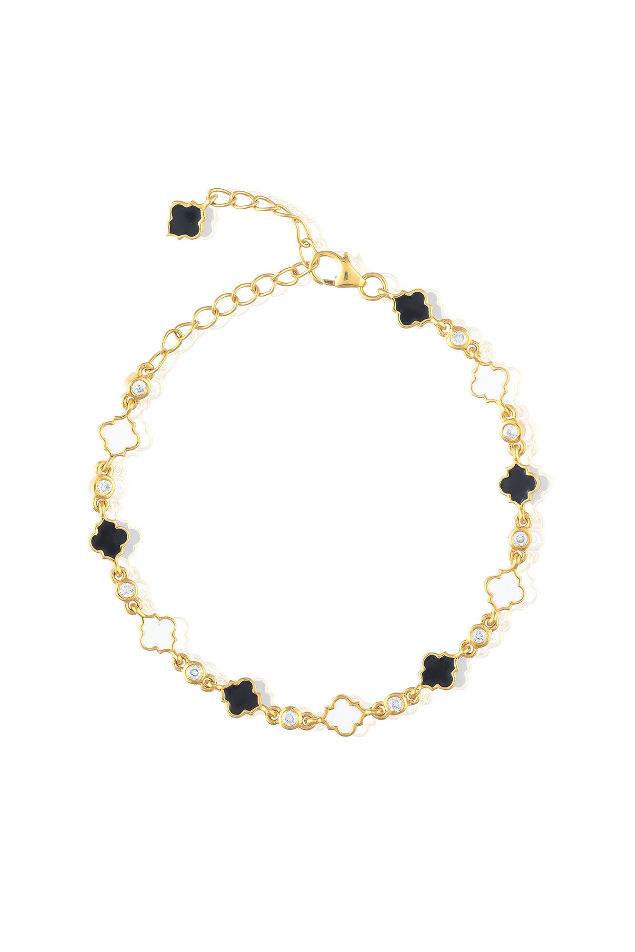 Ebony & White Reina Bracelet