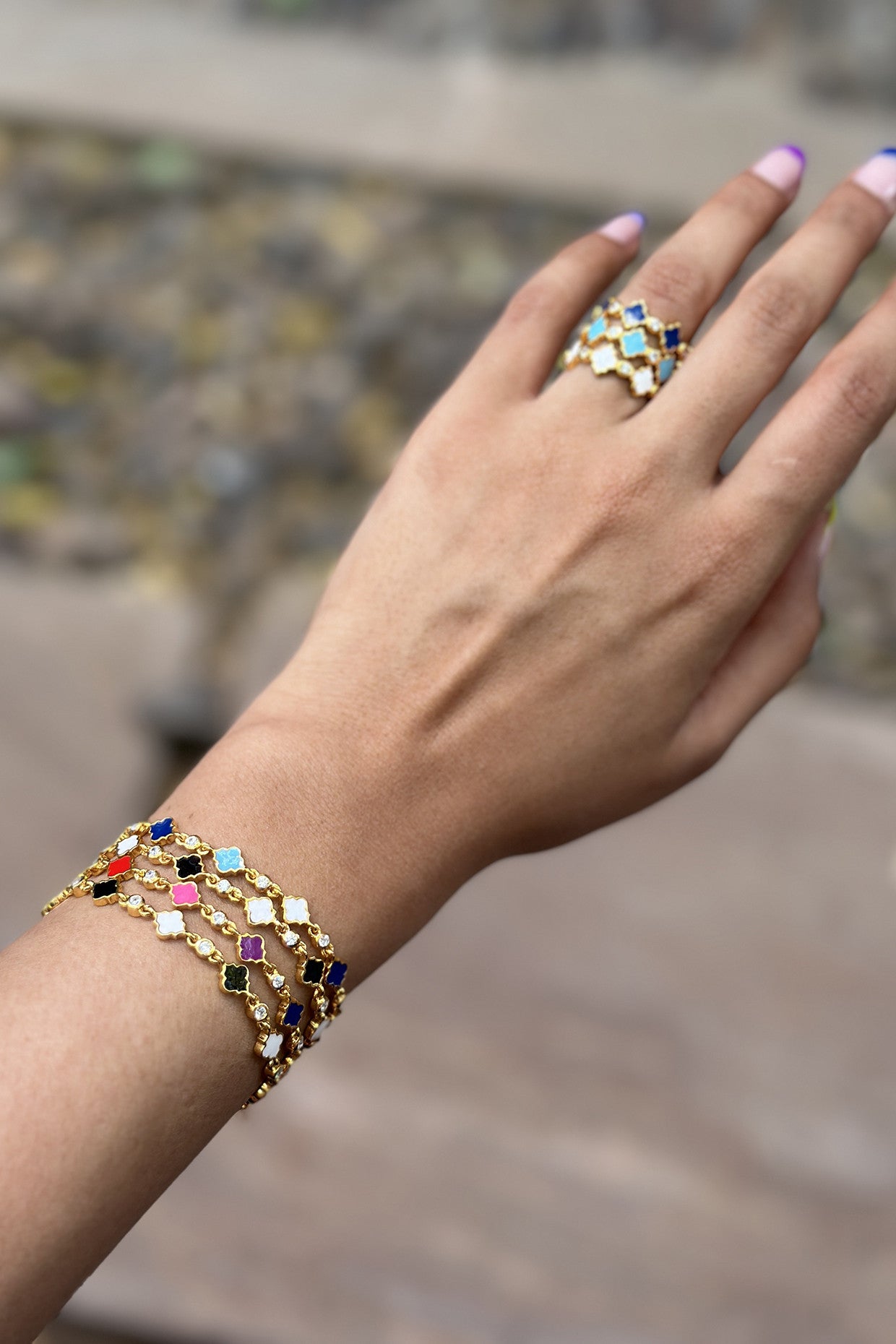 Ebony & White Reina Bracelet