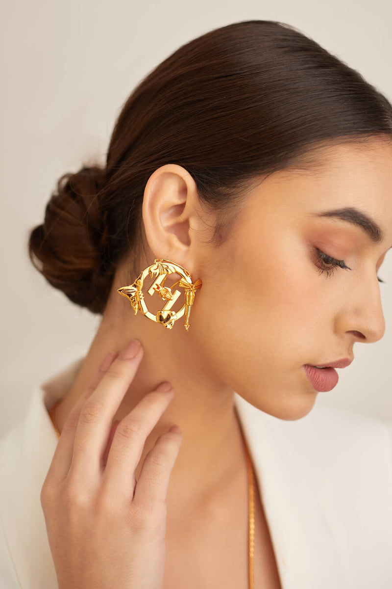 22kt Gold Plated Ear Studs