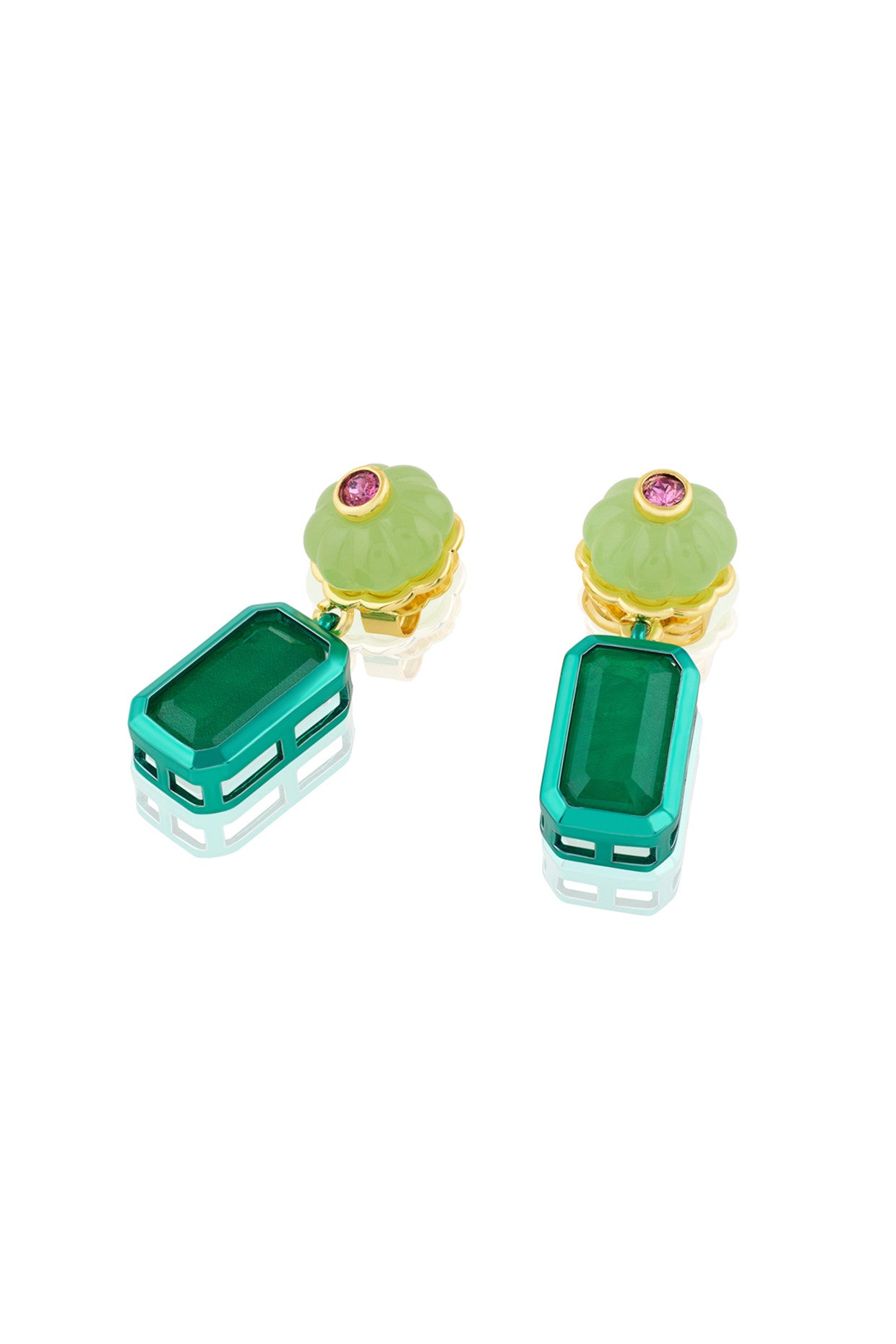 Garden Muse Statement Earrings 18Kt Gold Plated