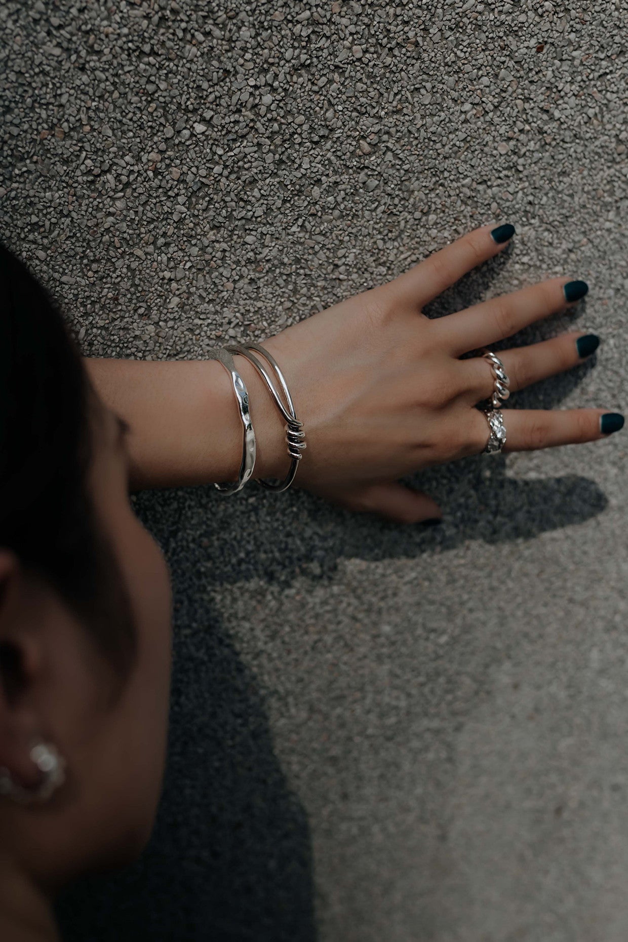 Gemma Twist Silver Ring