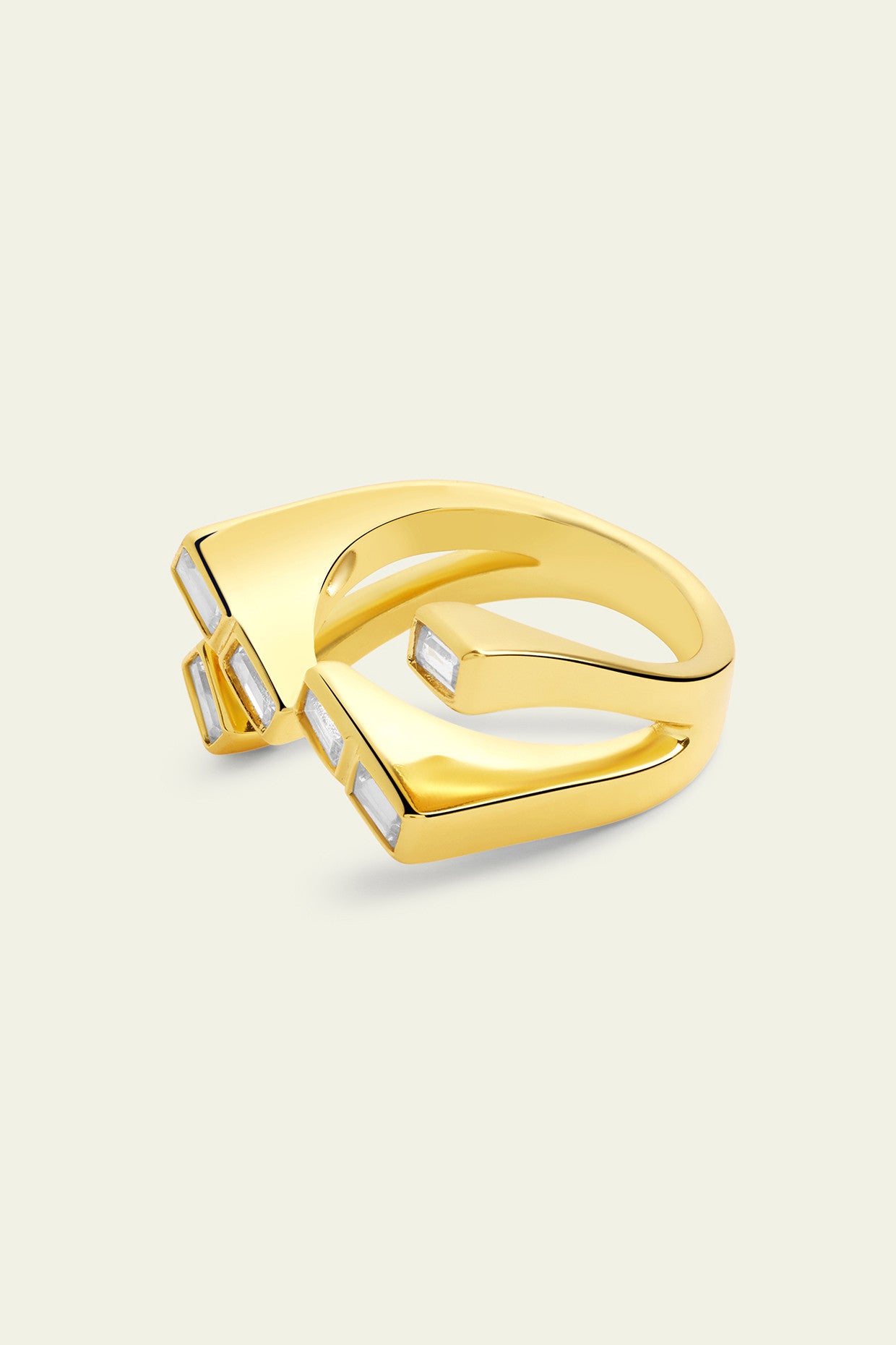 Gold CZ Ring