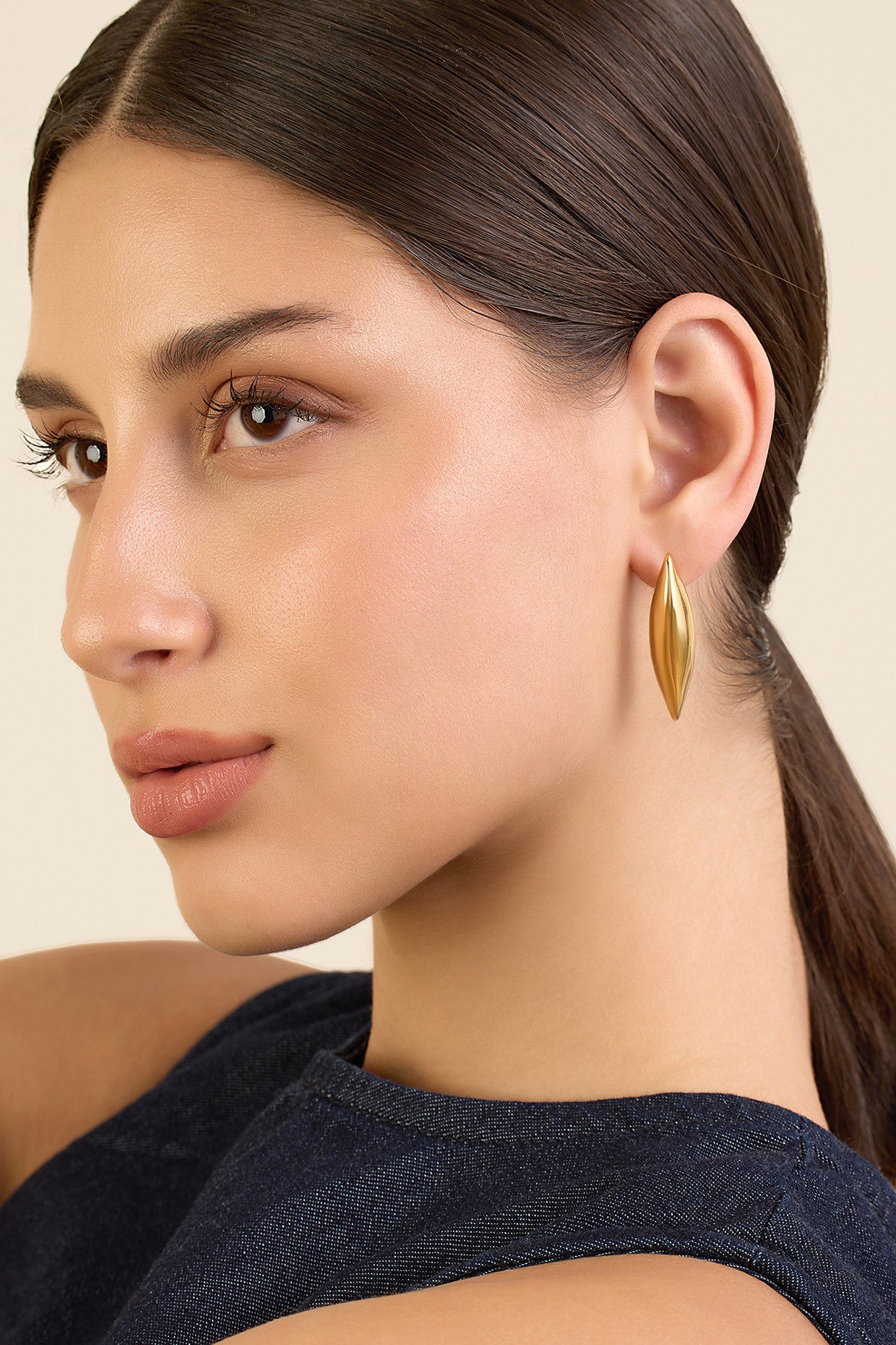 Gold Drop Studs
