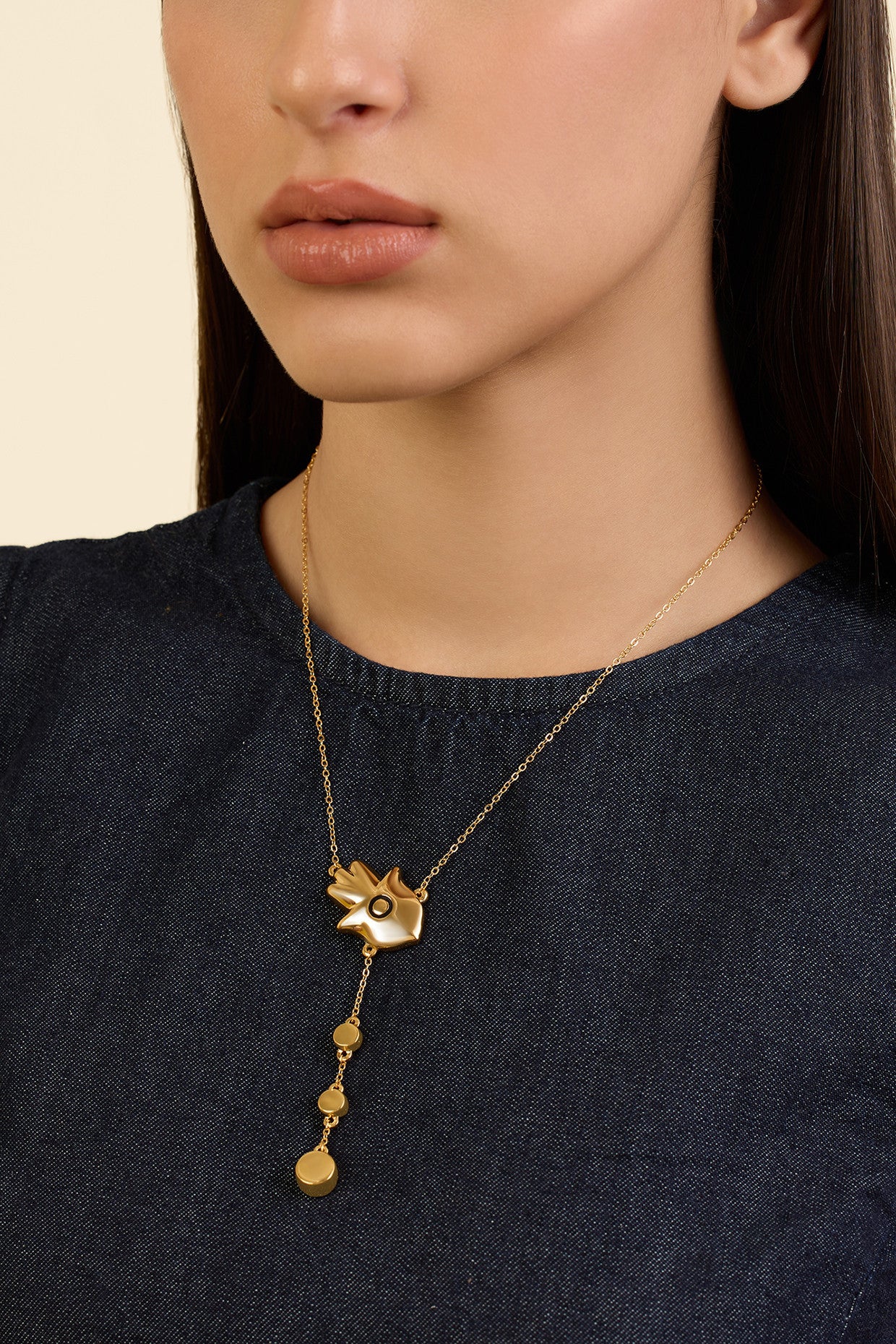 Gold Hamsa Lariat