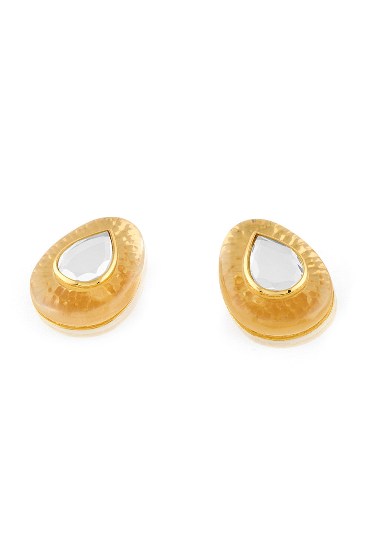 Gold Mirror Boondein Studs
