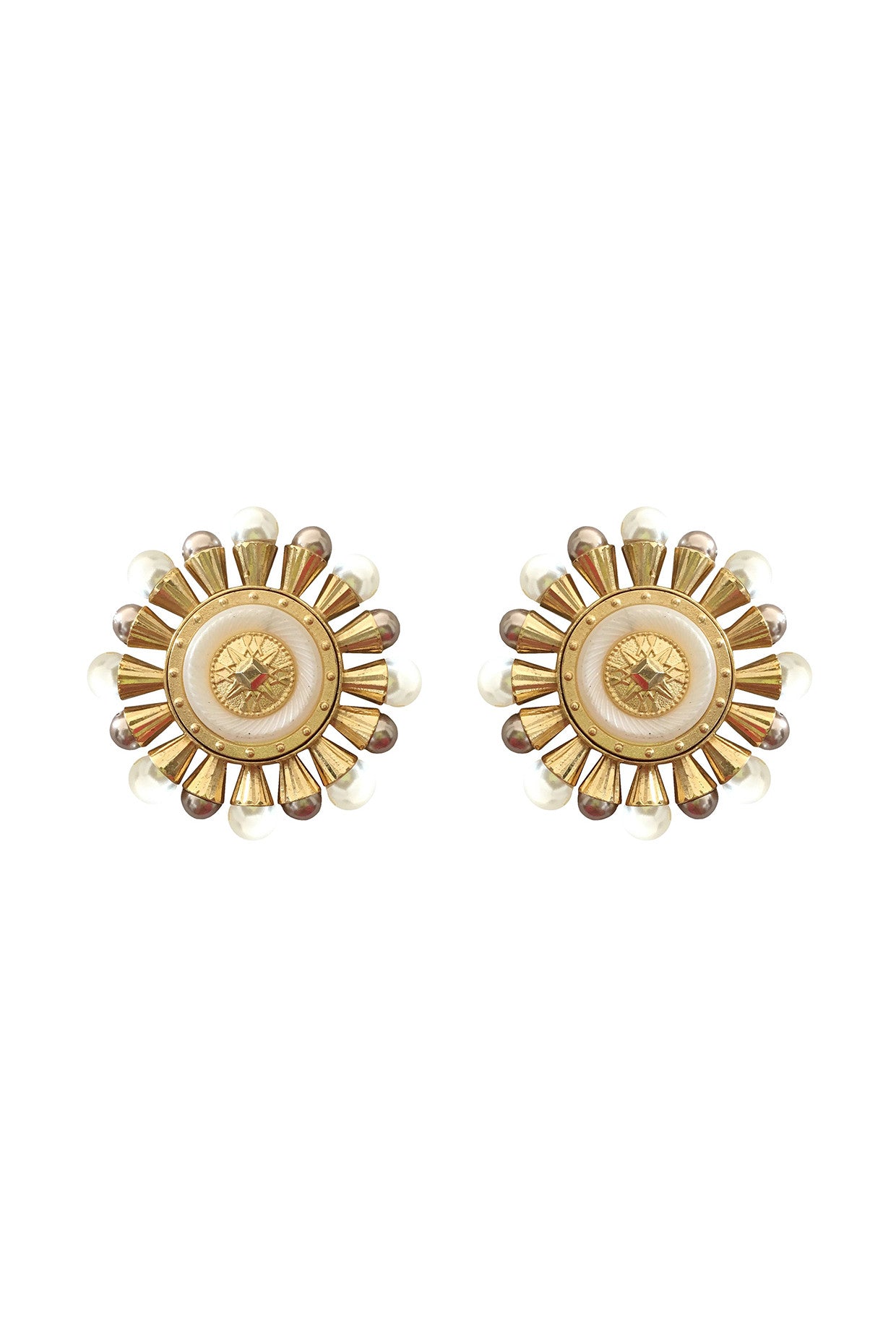 Gold Plated Hazel Pearl Tops